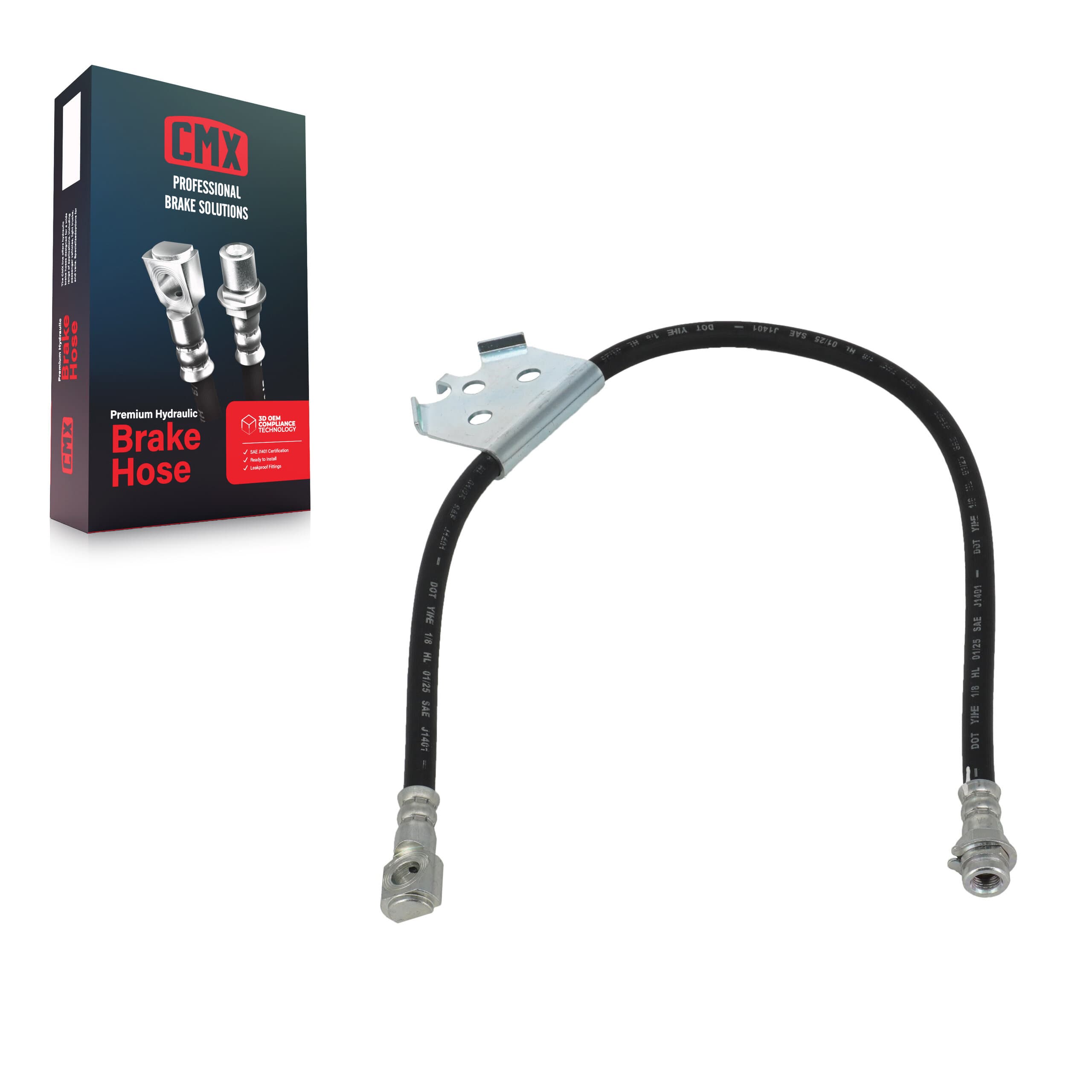 CMX - 12-H380533 - Front Left Brake Hydraulic Hose image 1