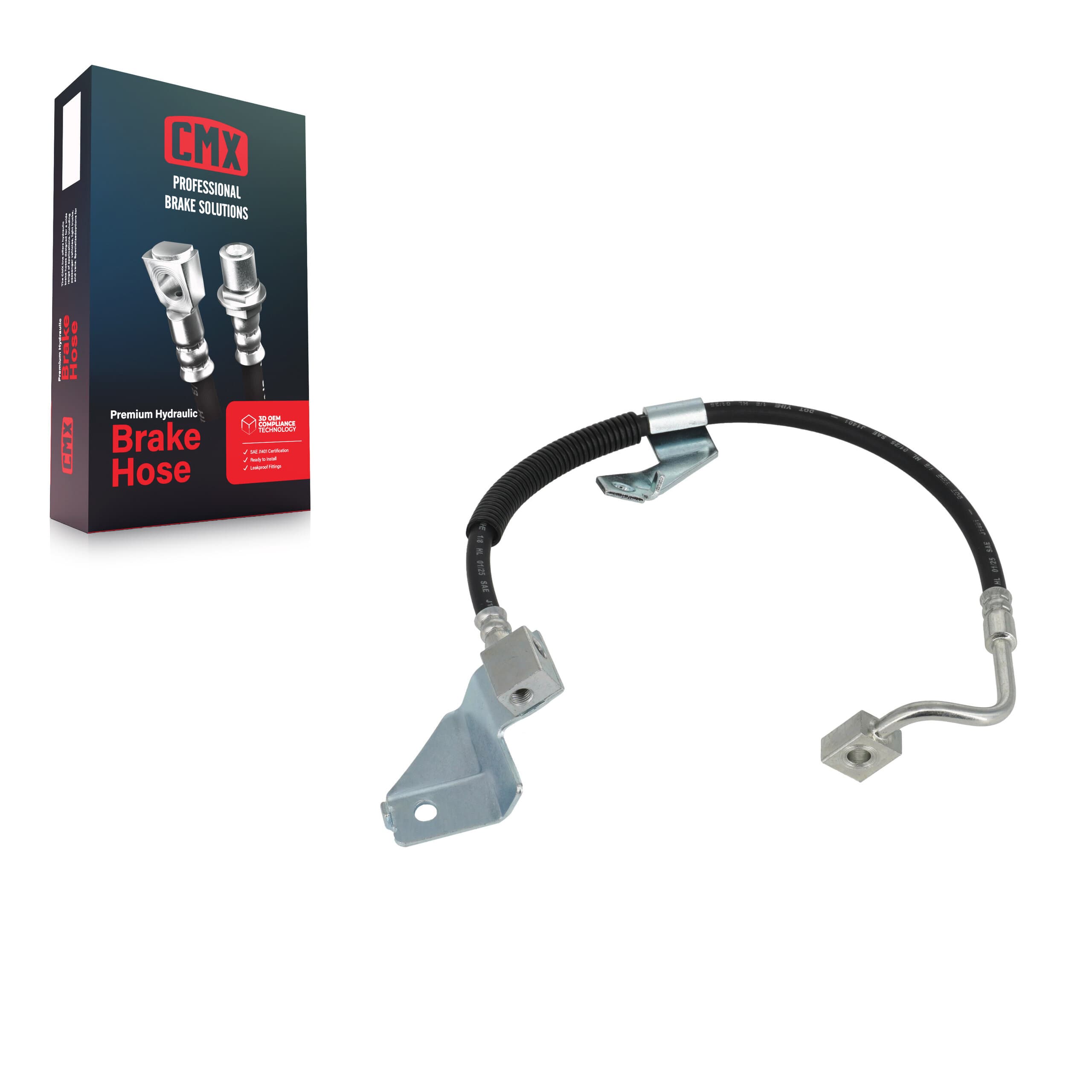 CMX - 12-H380553 - Front Left Brake Hydraulic Hose image 1