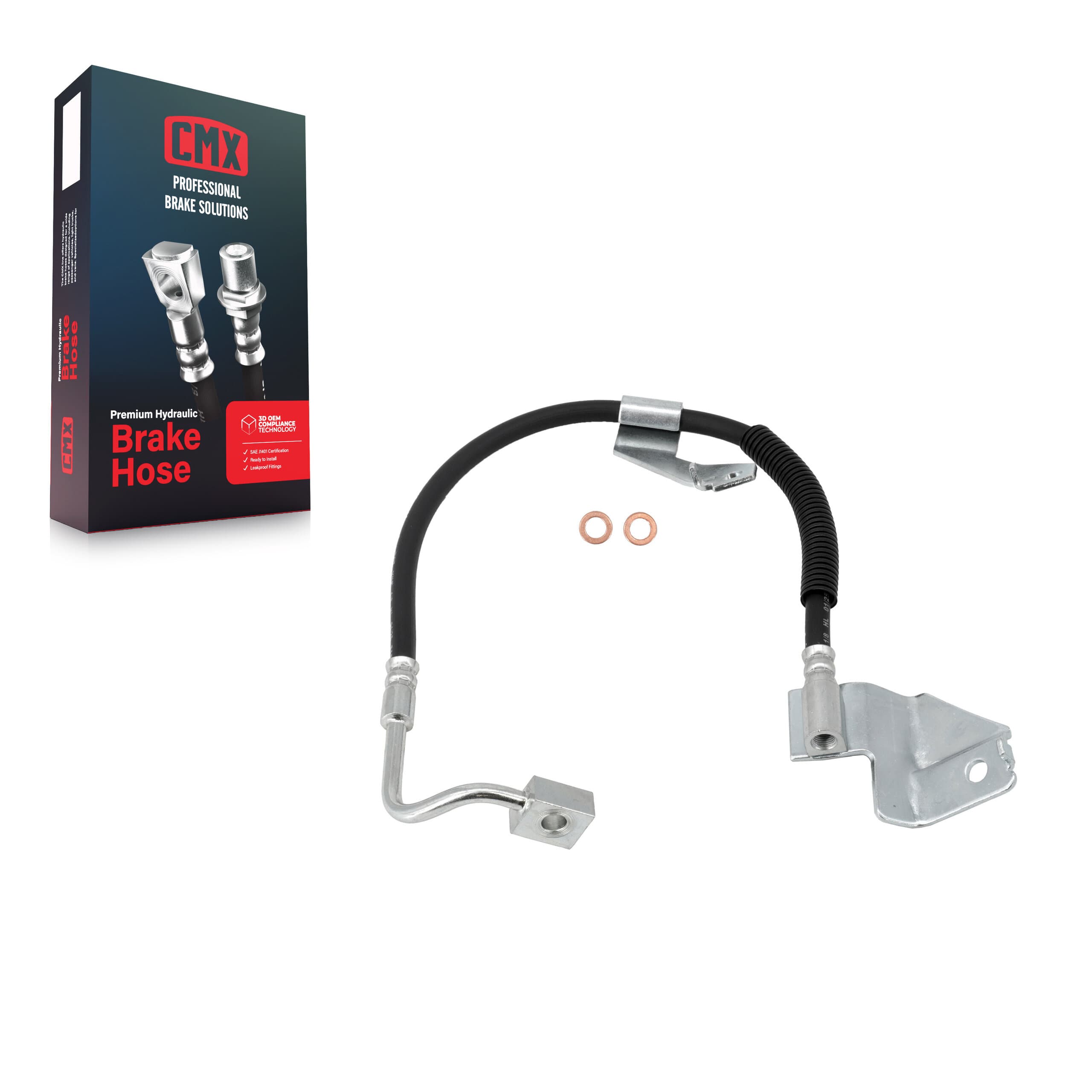 CMX - 12-H380554 - Front Right Brake Hydraulic Hose image 1