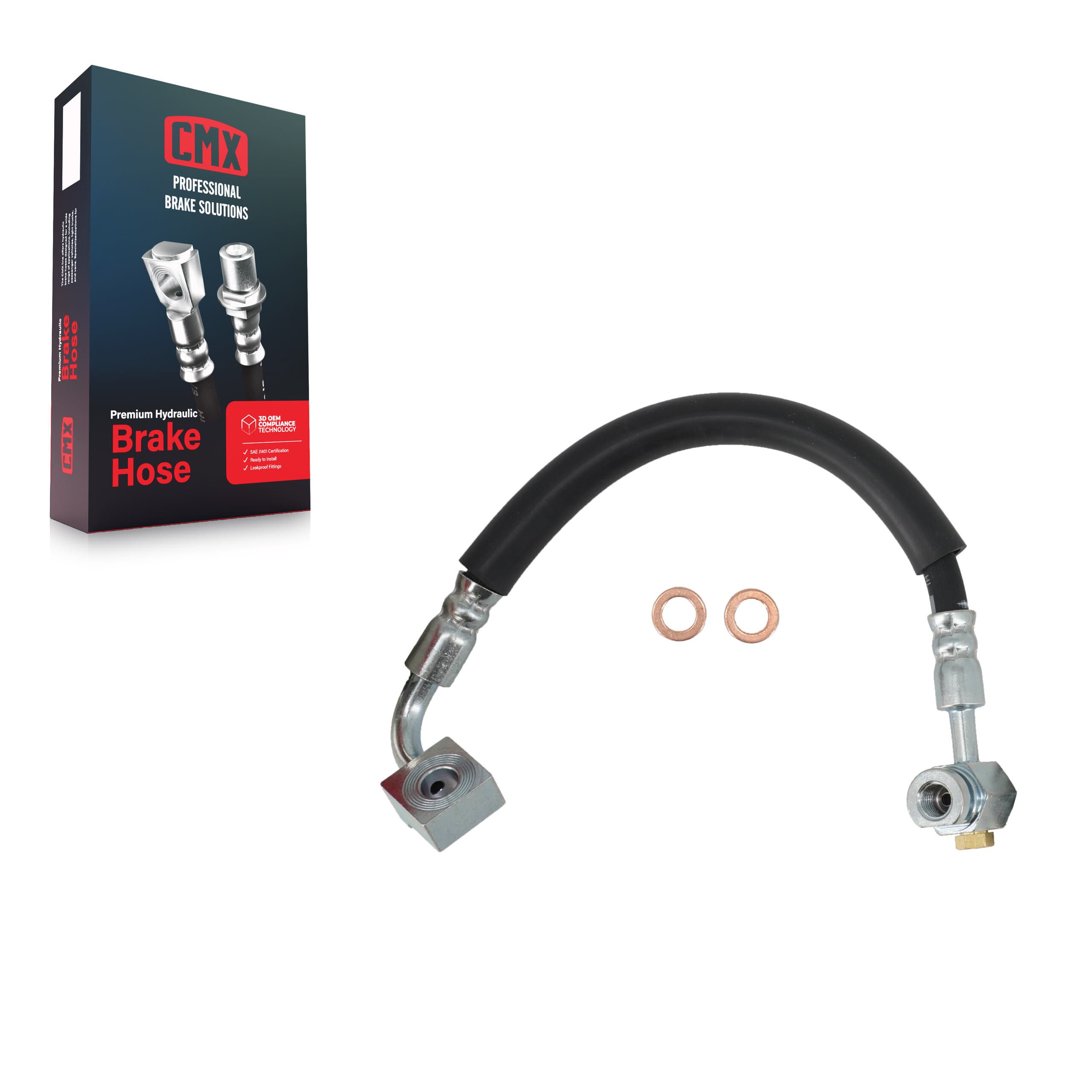 CMX - 12-H381158 - Front Left Brake Hydraulic Hose image 1