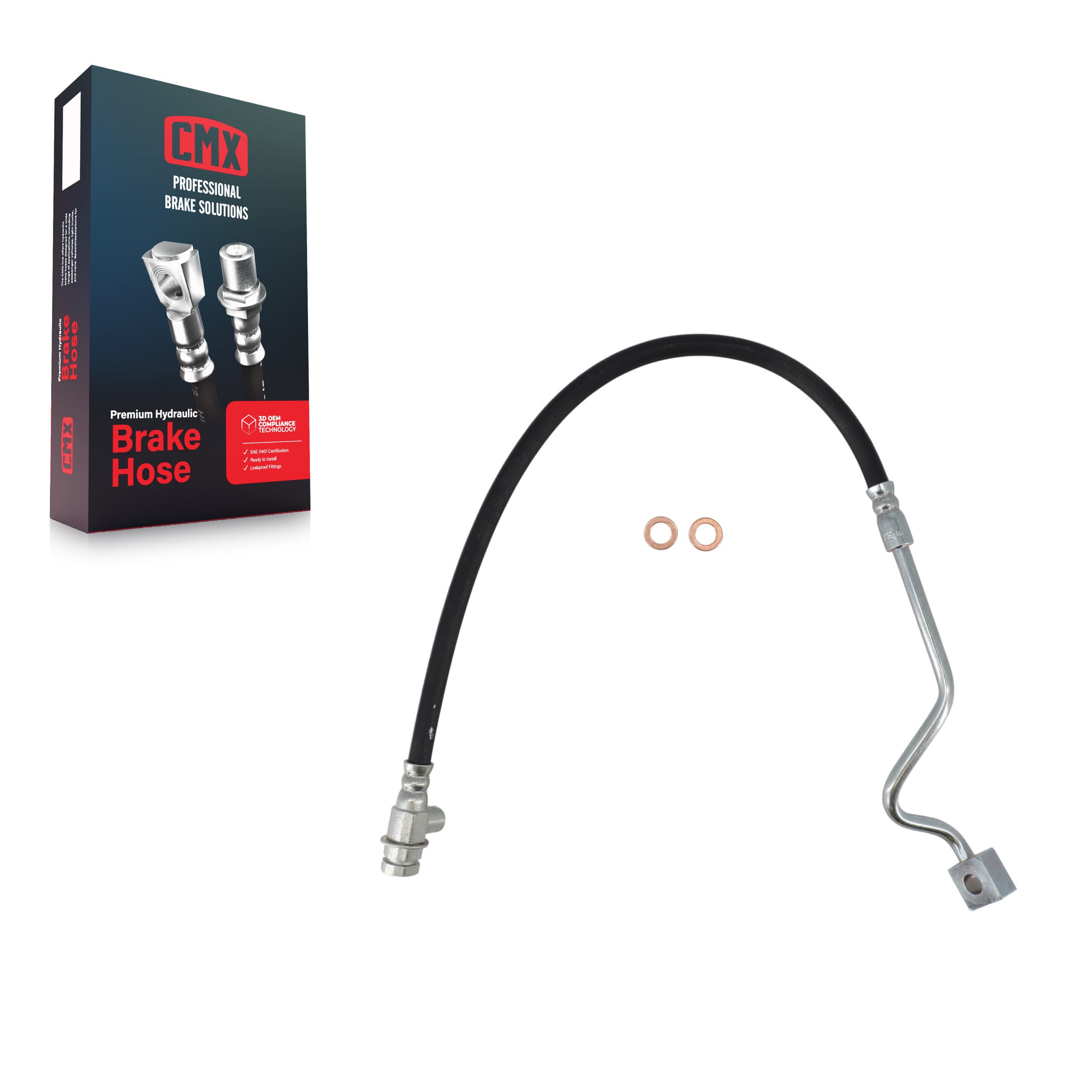 CMX - 12-H381184 - Front Left Brake Hydraulic Hose image 1