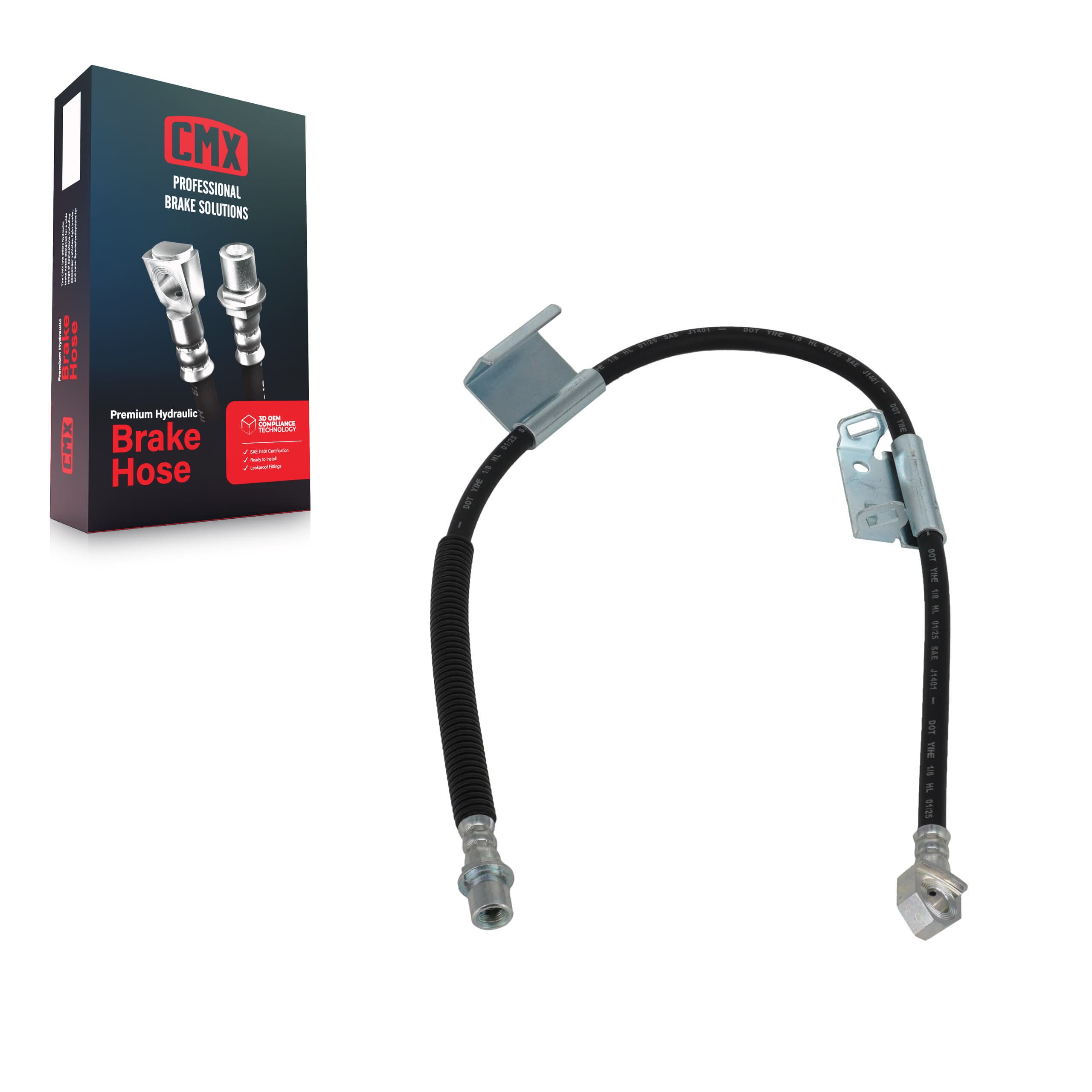 CMX - 12-H381298 - Front Left Brake Hydraulic Hose image 1