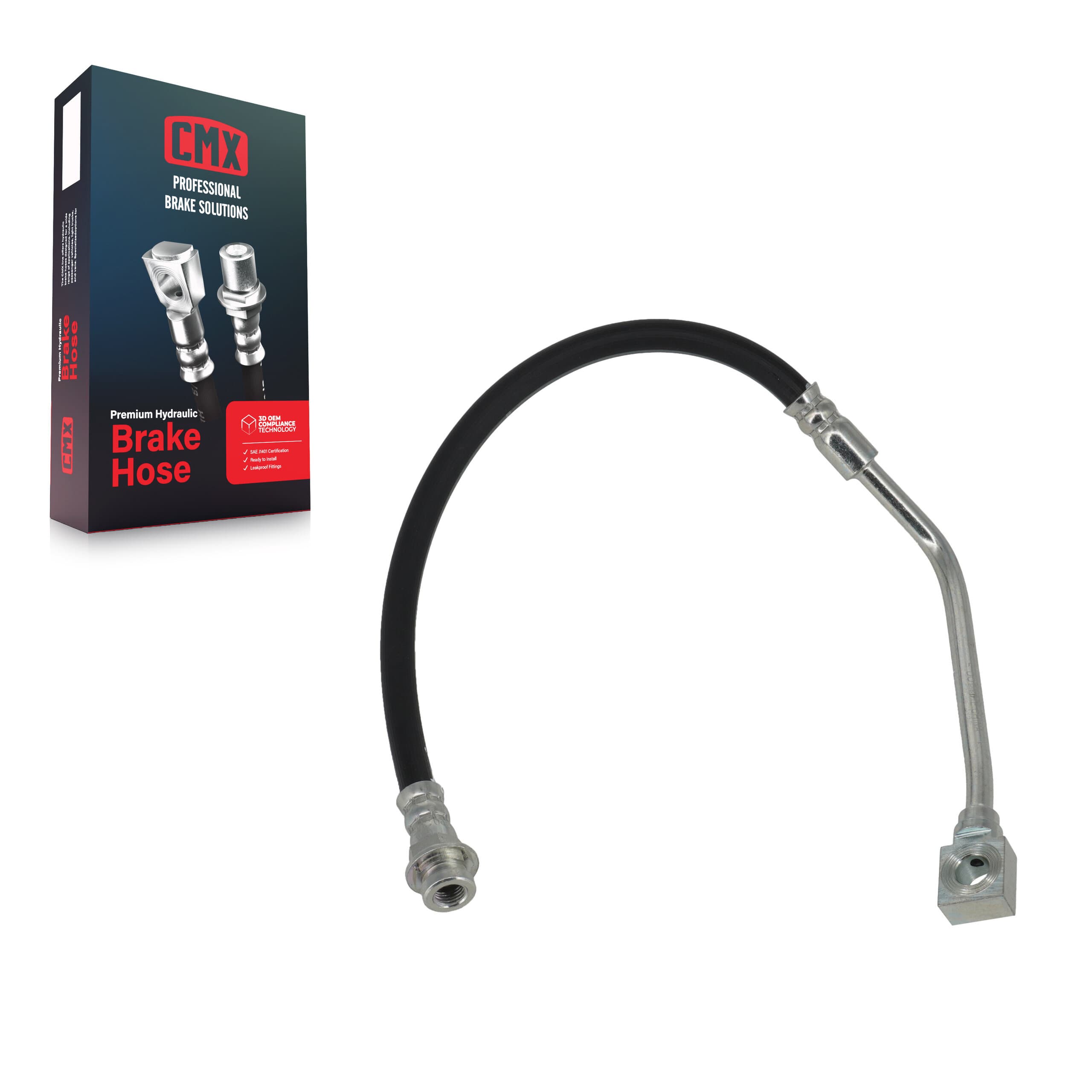 CMX - 12-H38665 - Front Right Brake Hydraulic Hose image 1