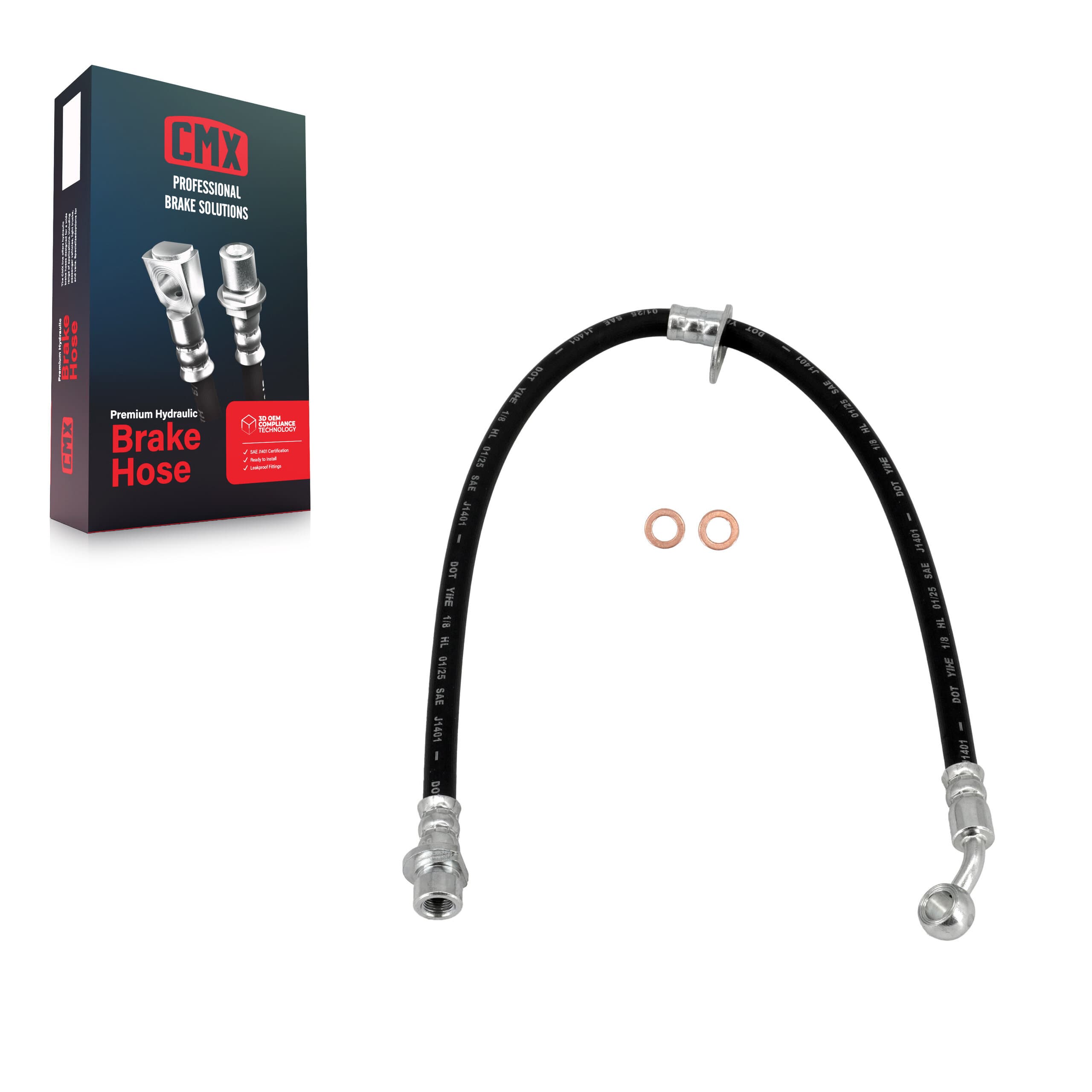 CMX - 12-H620012 - Front Right Brake Hydraulic Hose image 1