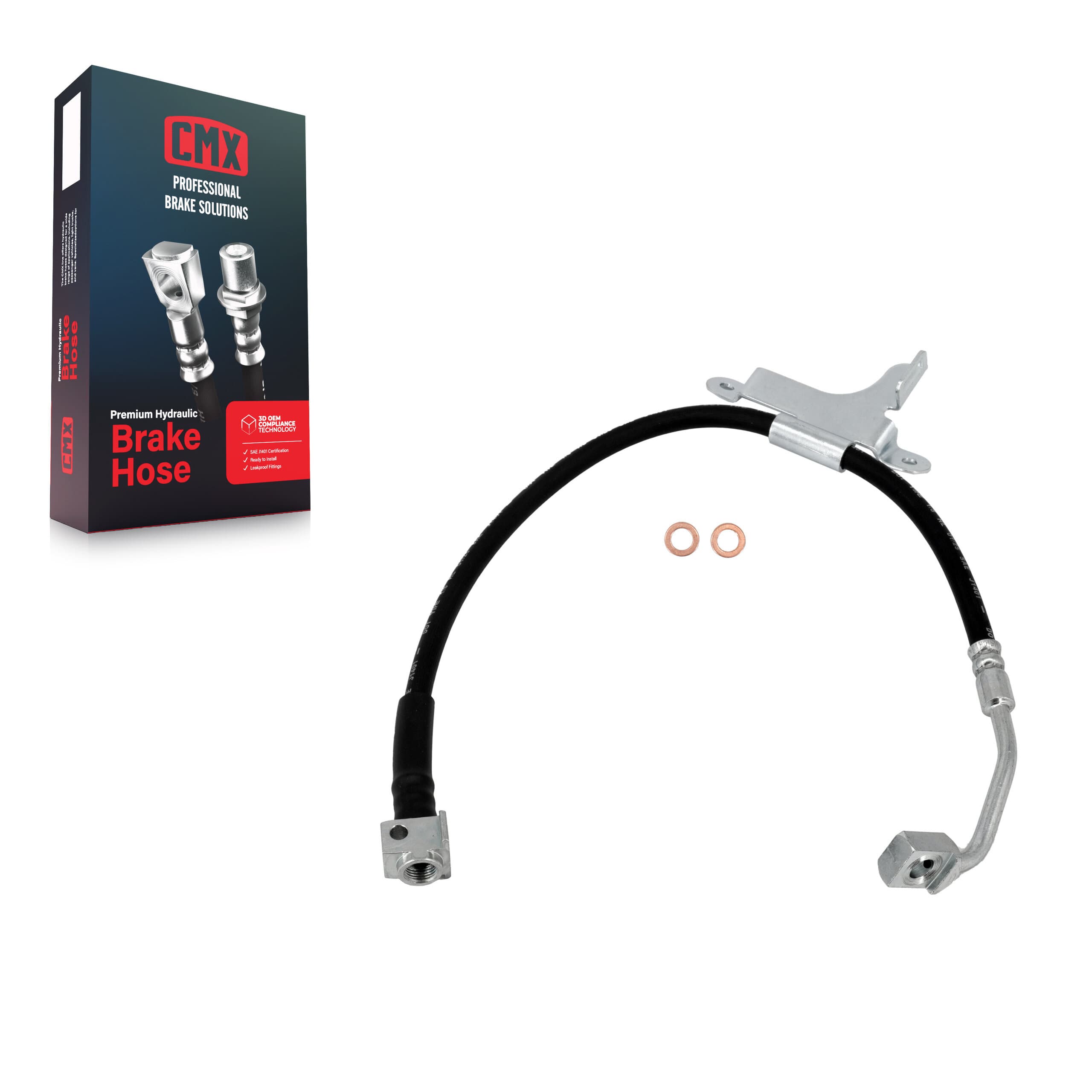 CMX - 12-H620047 - Front Left Brake Hydraulic Hose image 1