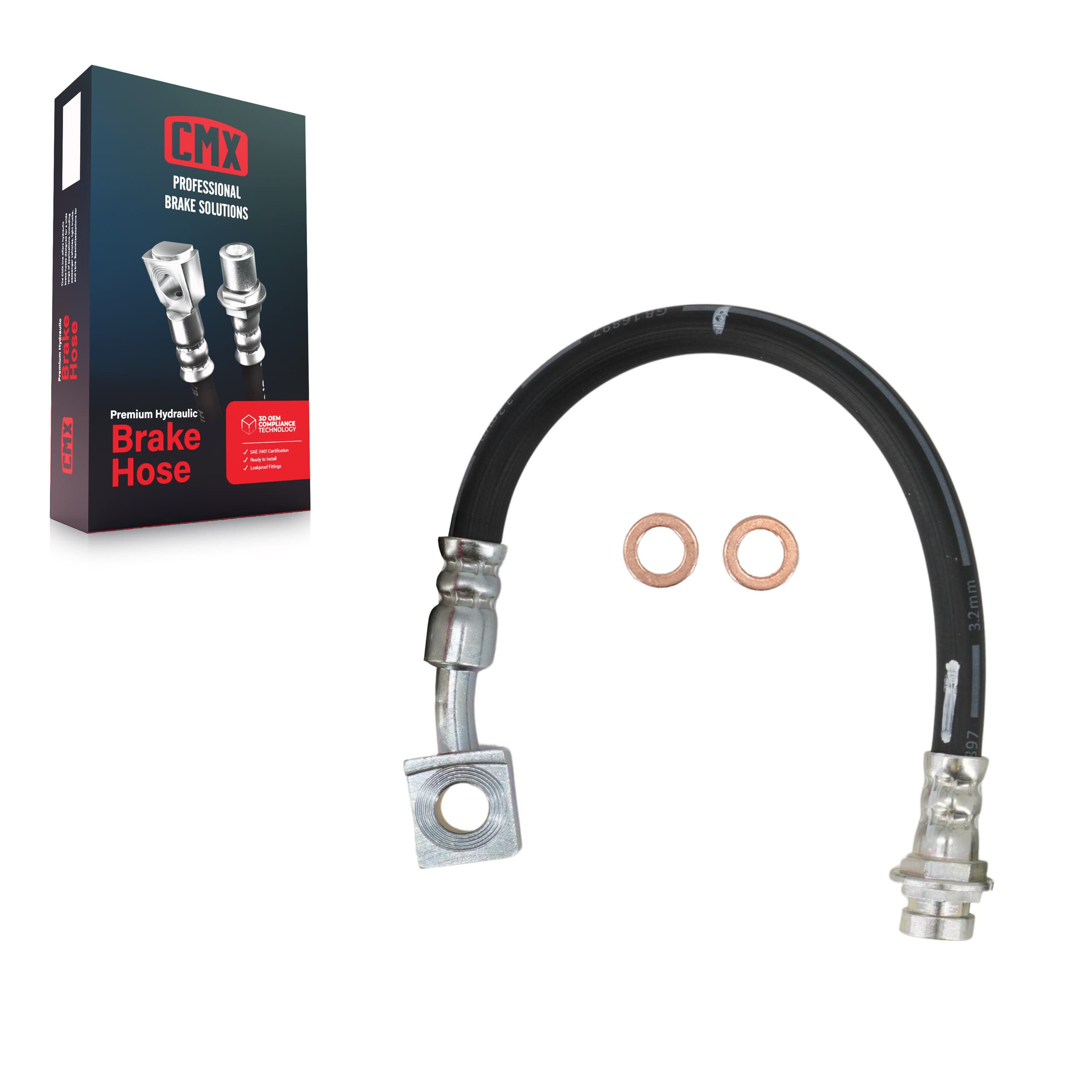 CMX - 12-H620050 - Rear Right Brake Hydraulic Hose image 1