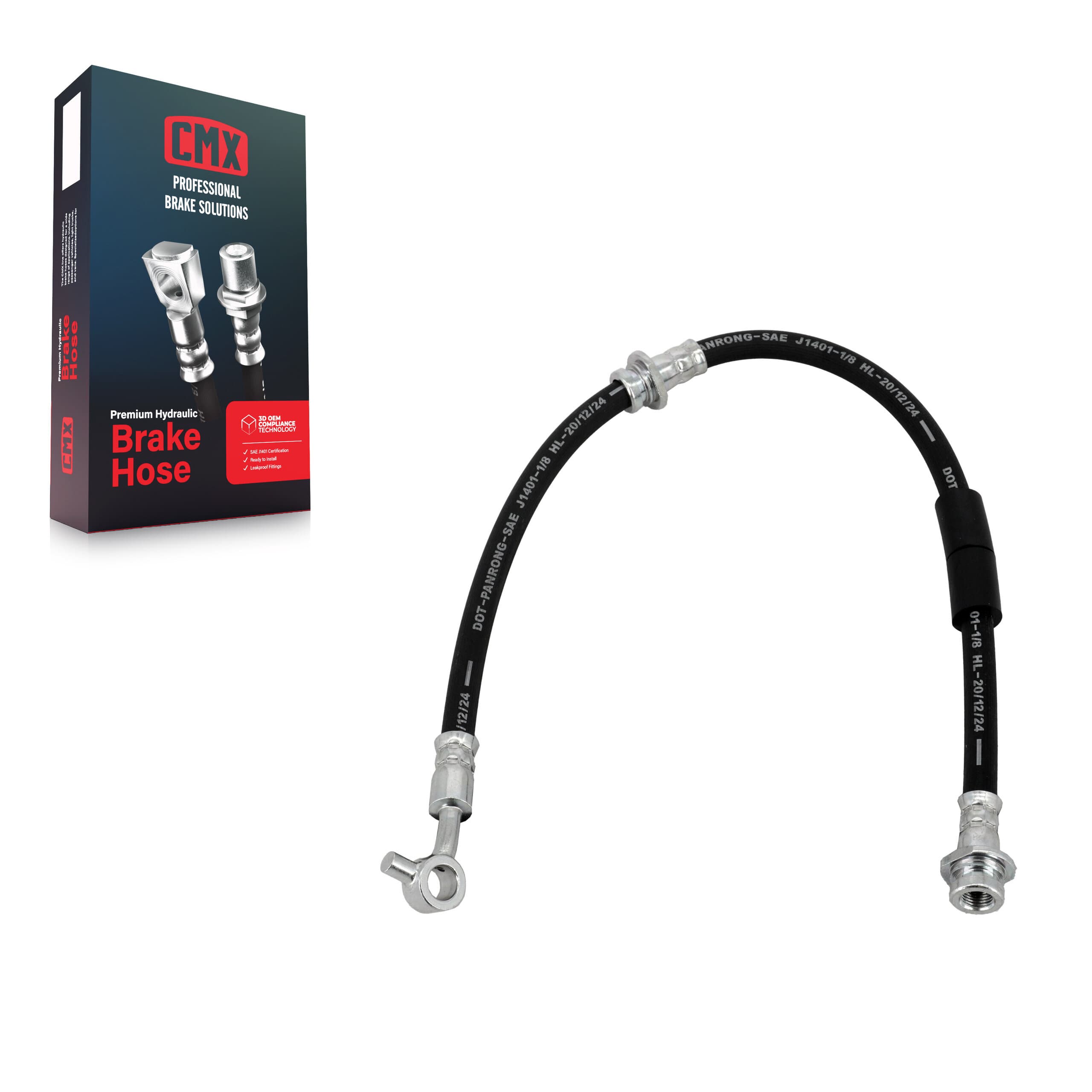 CMX - 12-H620125 - Front Right Brake Hydraulic Hose image 1