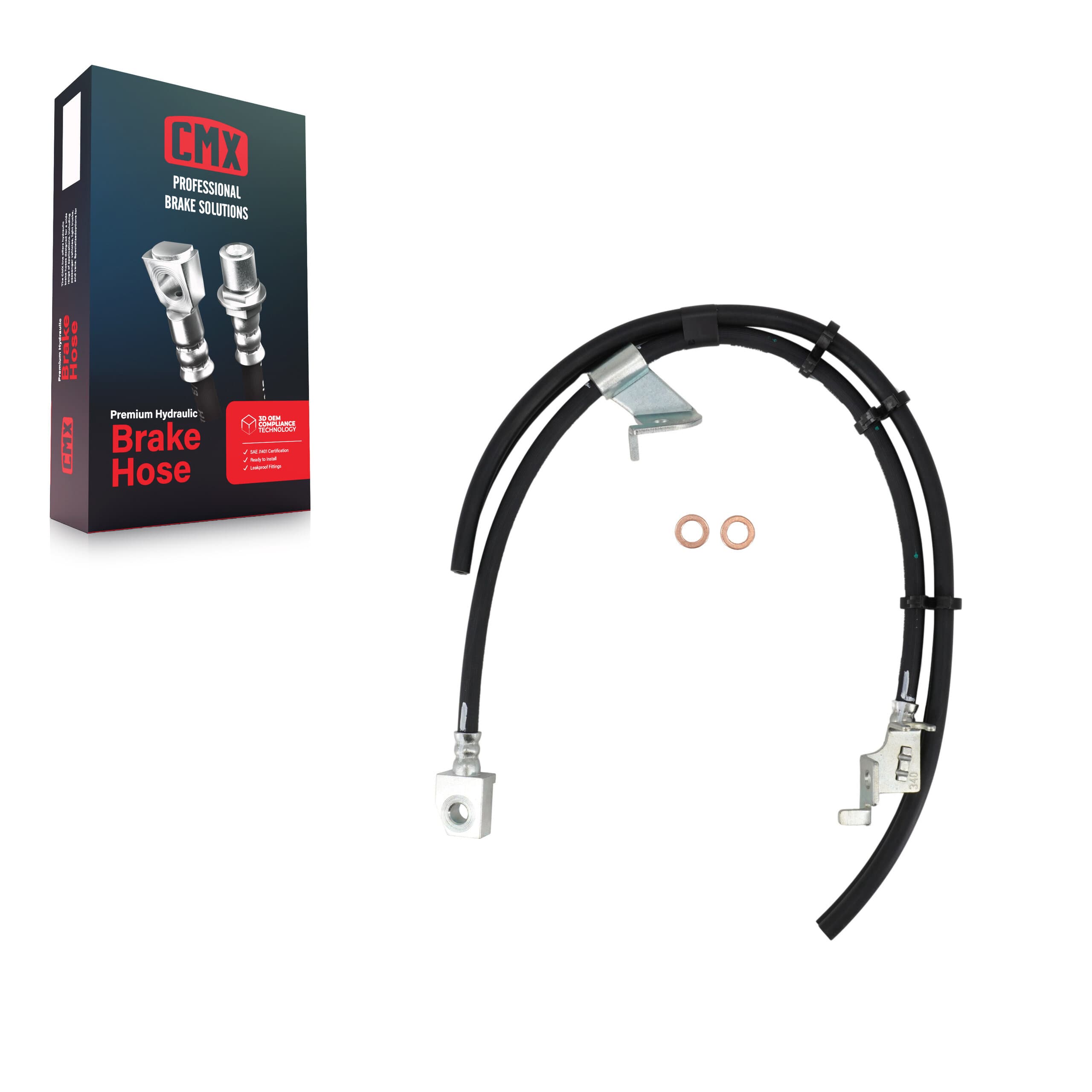 CMX - 12-H620325 - Front Right Brake Hydraulic Hose image 1
