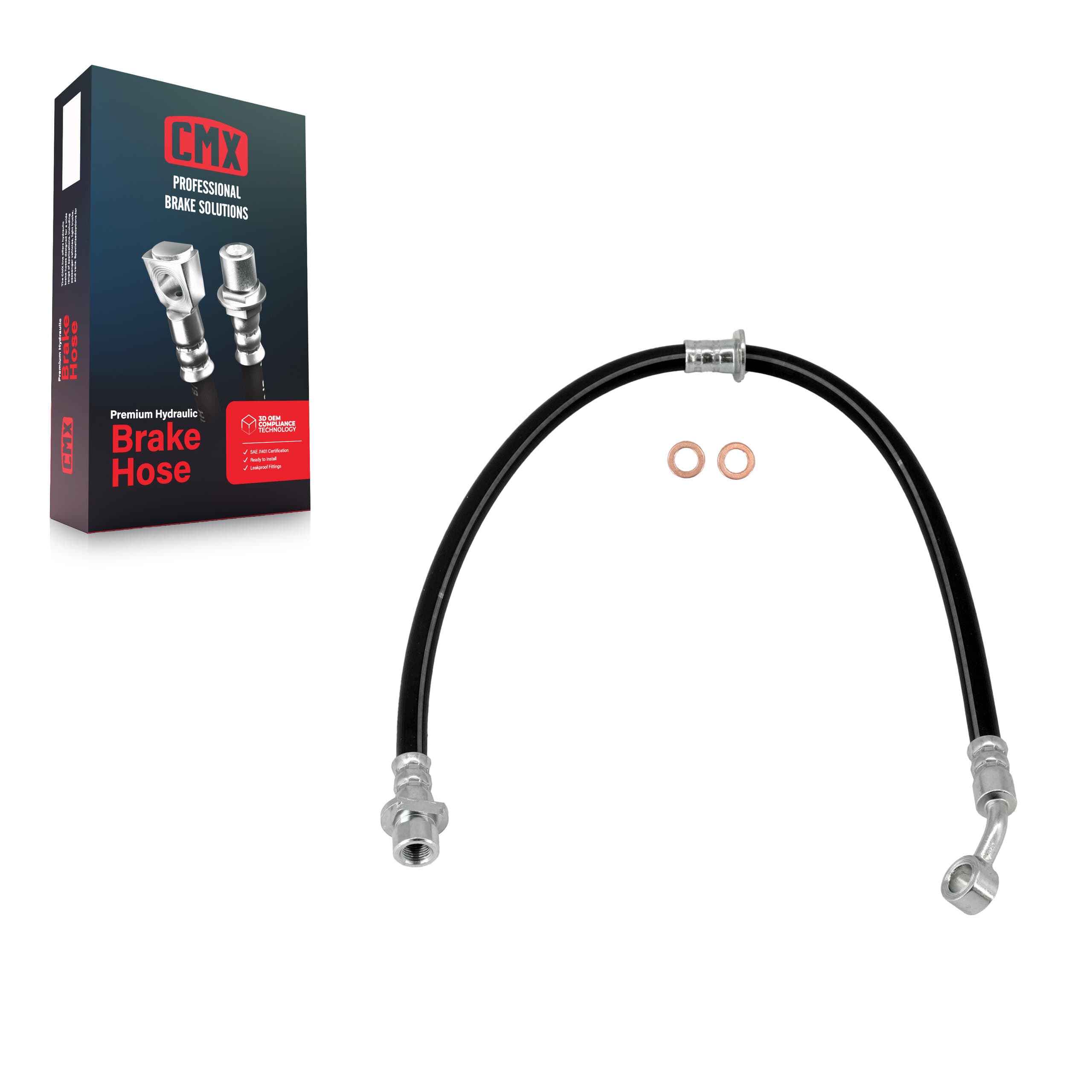 CMX - 12-H620398 - Front Right Brake Hydraulic Hose image 1