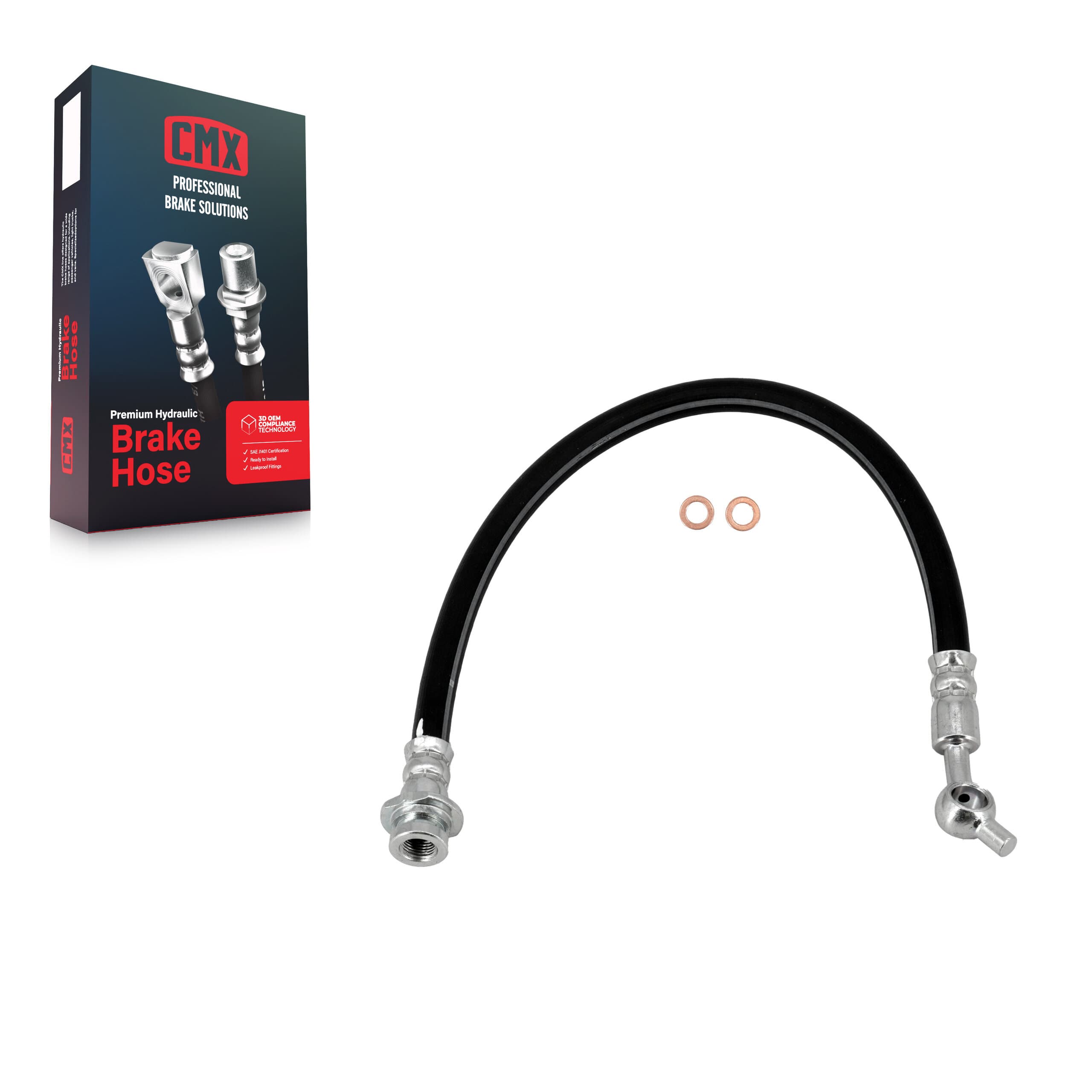 CMX - 12-H620537 - Front Left Brake Hydraulic Hose image 1