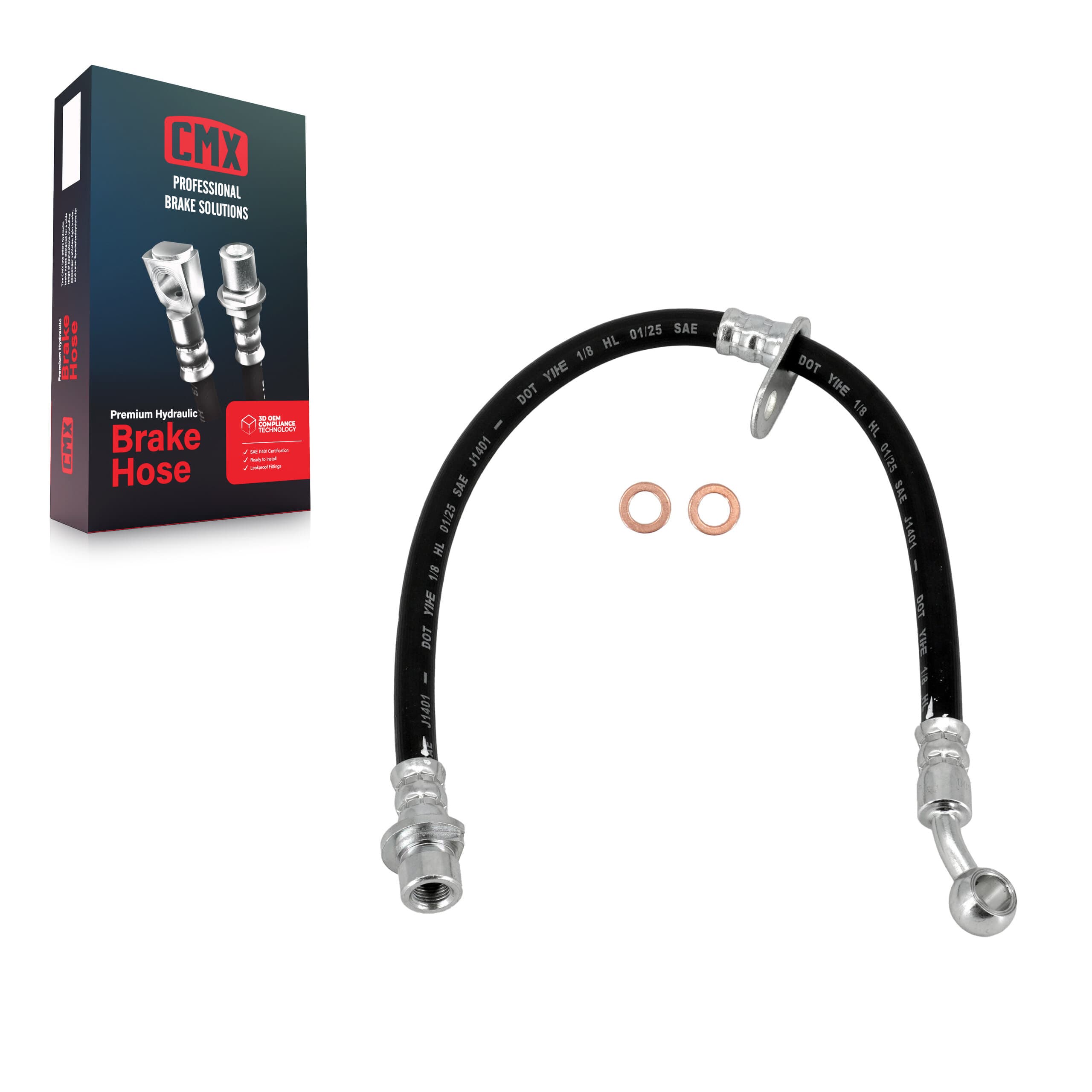 CMX - 12-H620737 - Front Right Brake Hydraulic Hose image 1