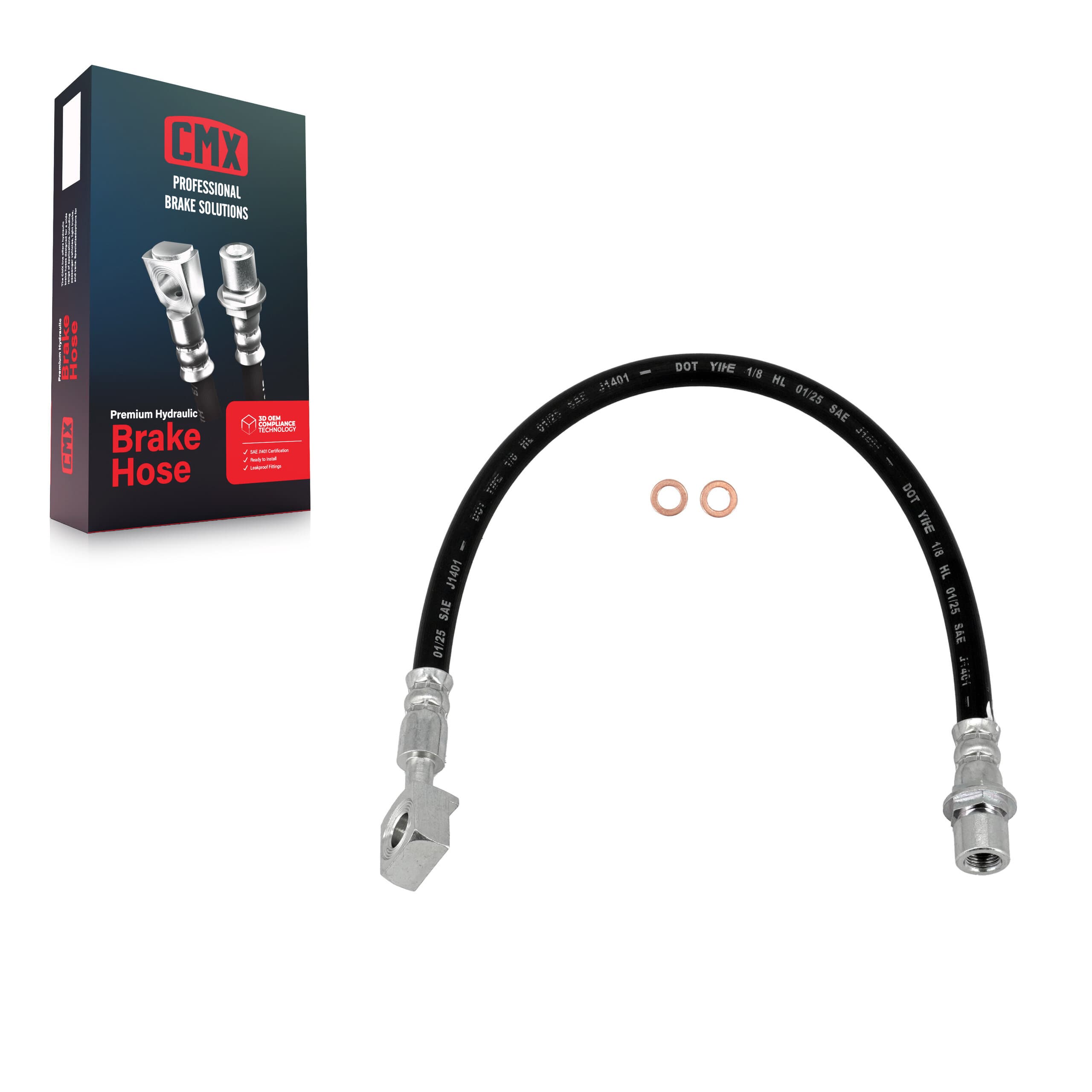 CMX - 12-H620767 - Rear Left Brake Hydraulic Hose image 1