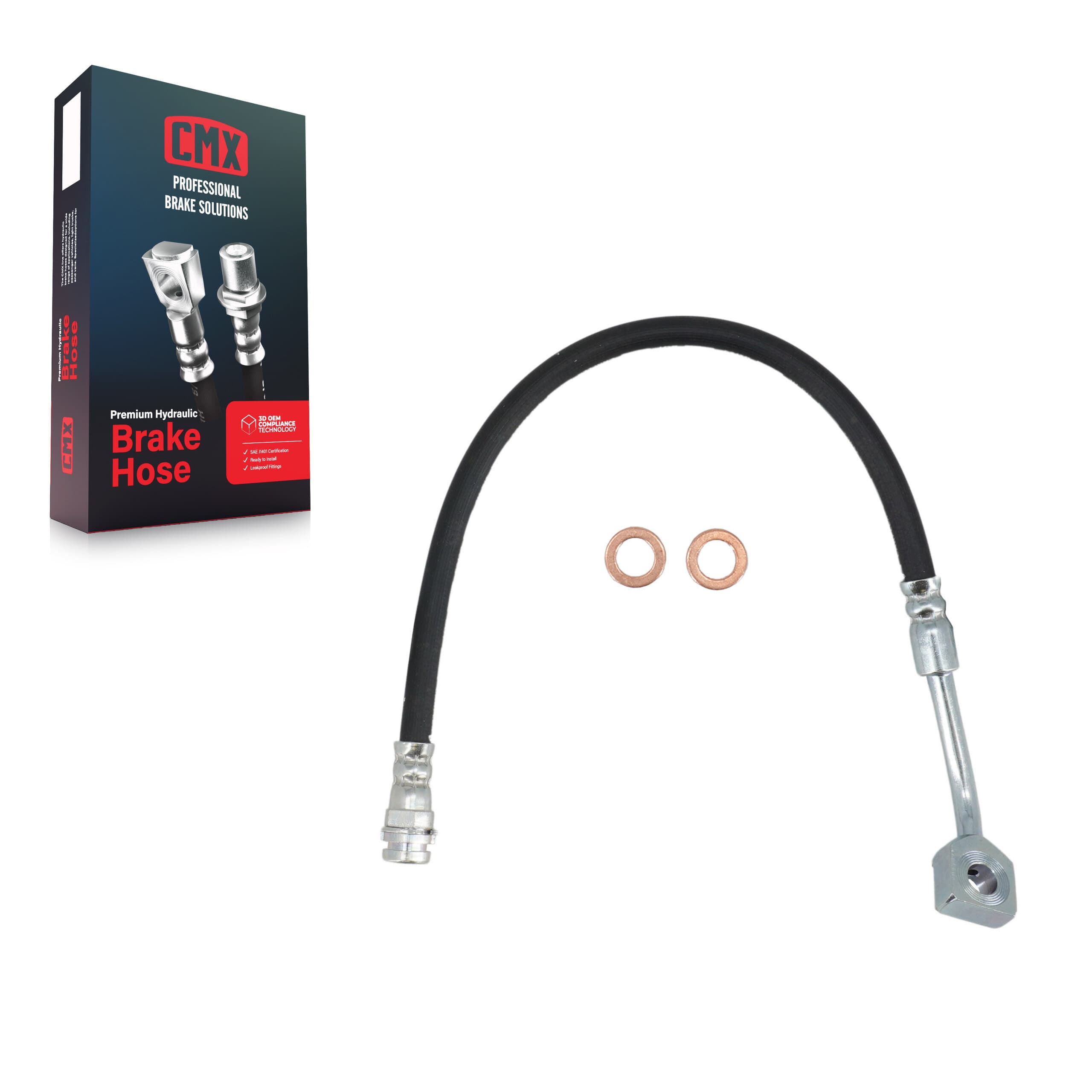 CMX - 12-H620777 - Front Left Brake Hydraulic Hose image 1