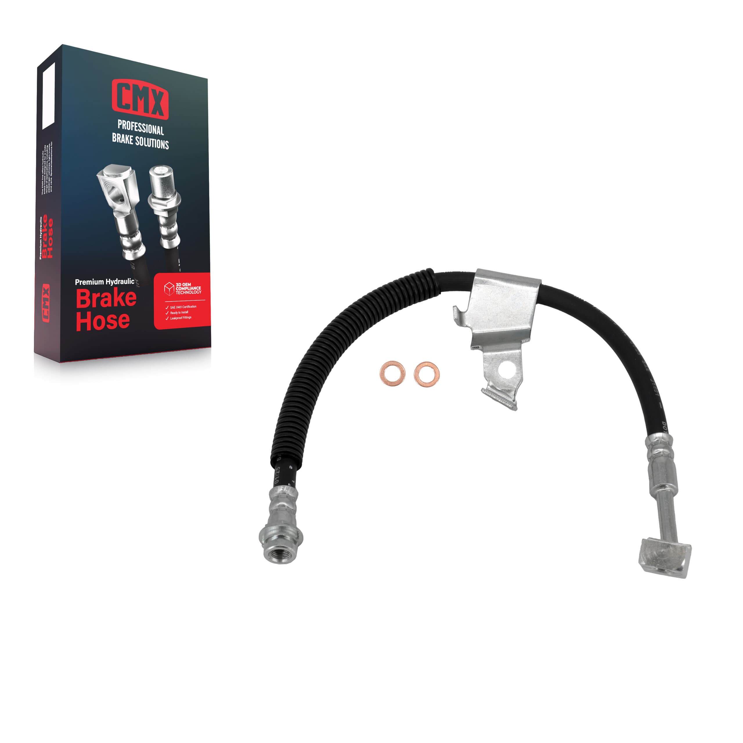 CMX - 12-H620831 - Front Left Brake Hydraulic Hose image 1