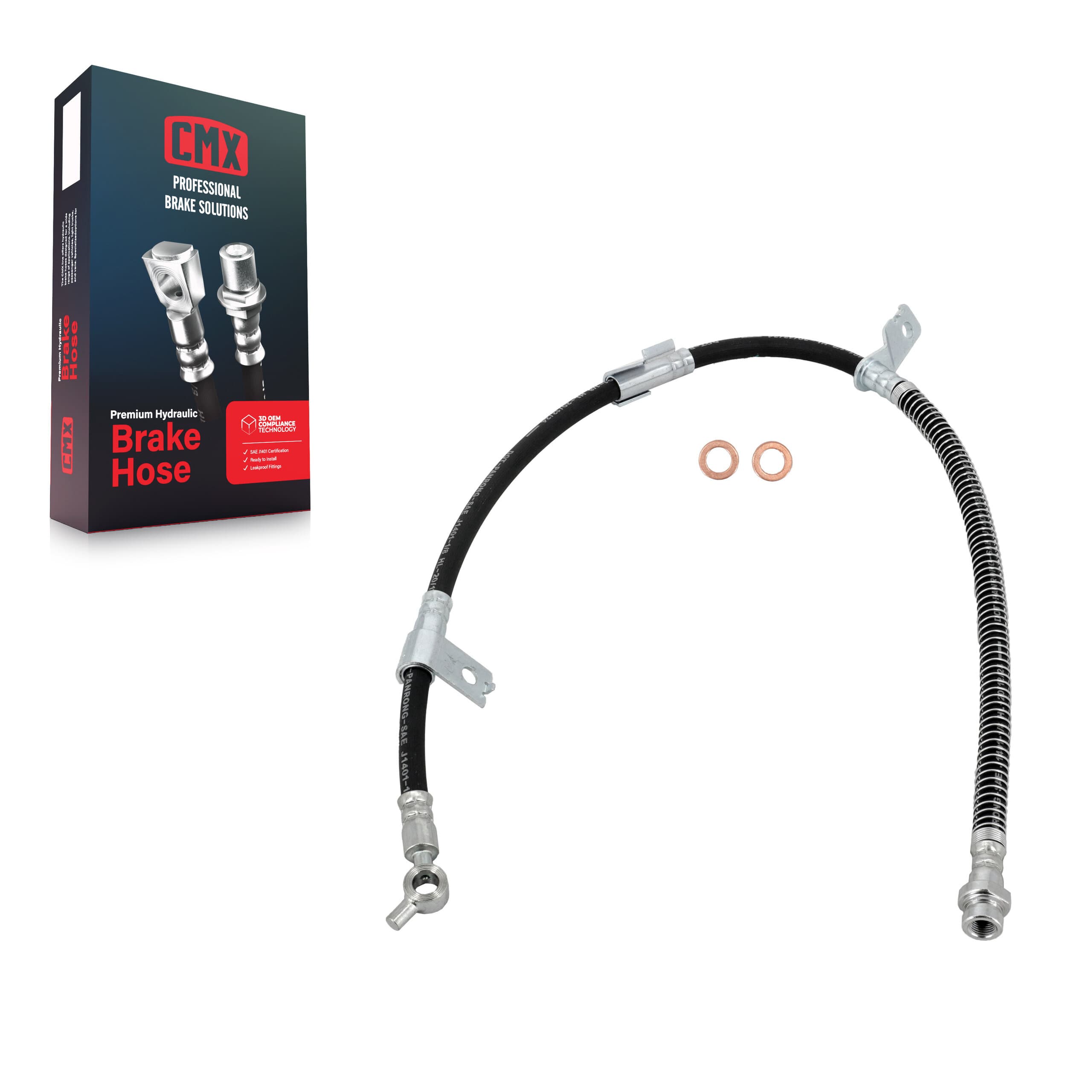 CMX - 12-H620950 - Front Left Brake Hydraulic Hose image 1