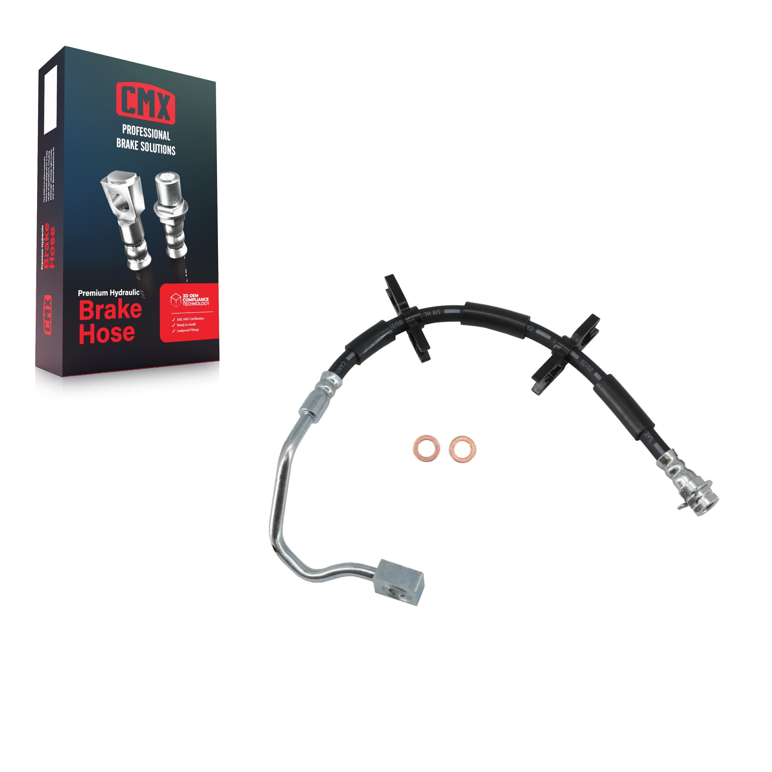 CMX - 12-H620975 - Front Left Brake Hydraulic Hose image 1