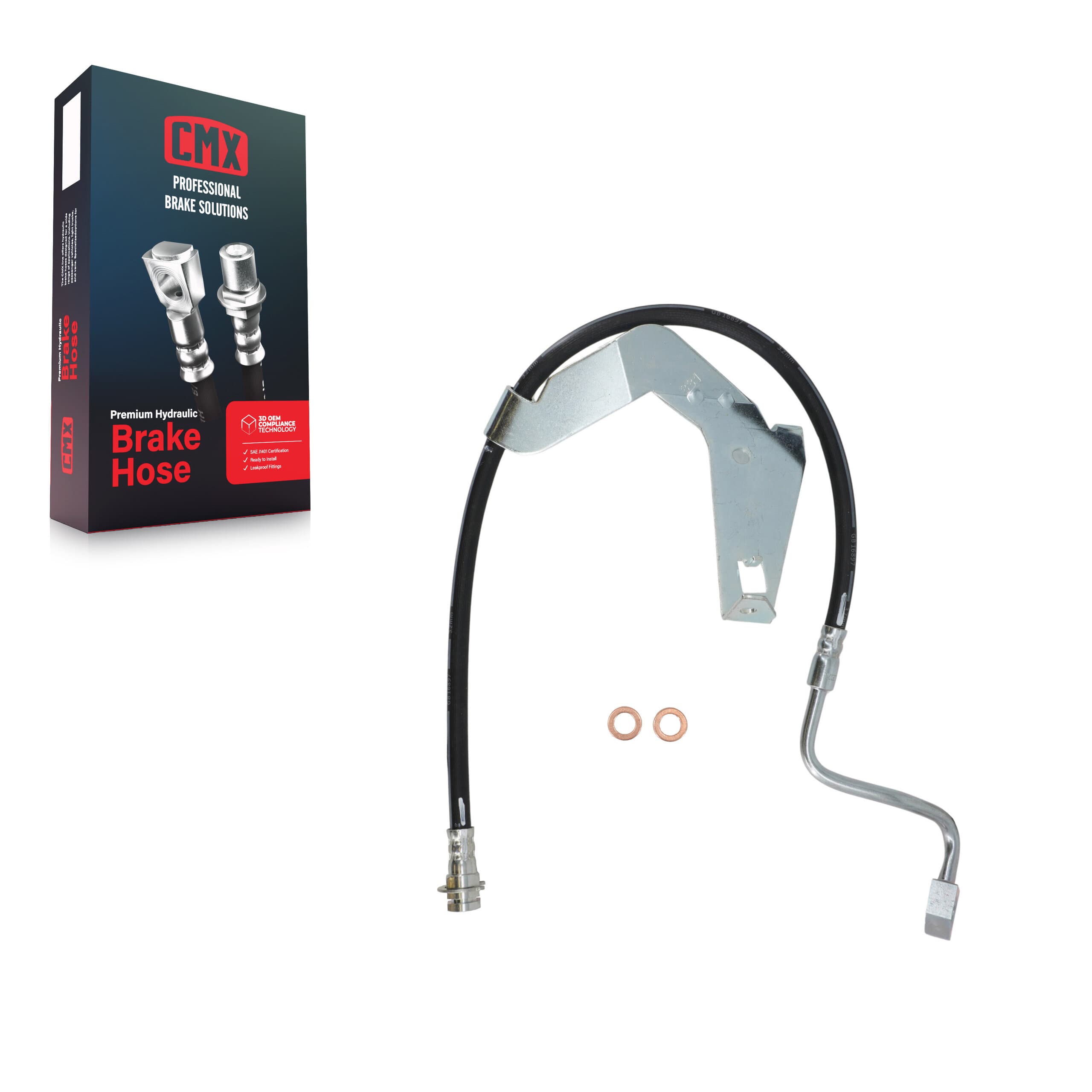 CMX - 12-H621003 - Front Right Brake Hydraulic Hose image 1