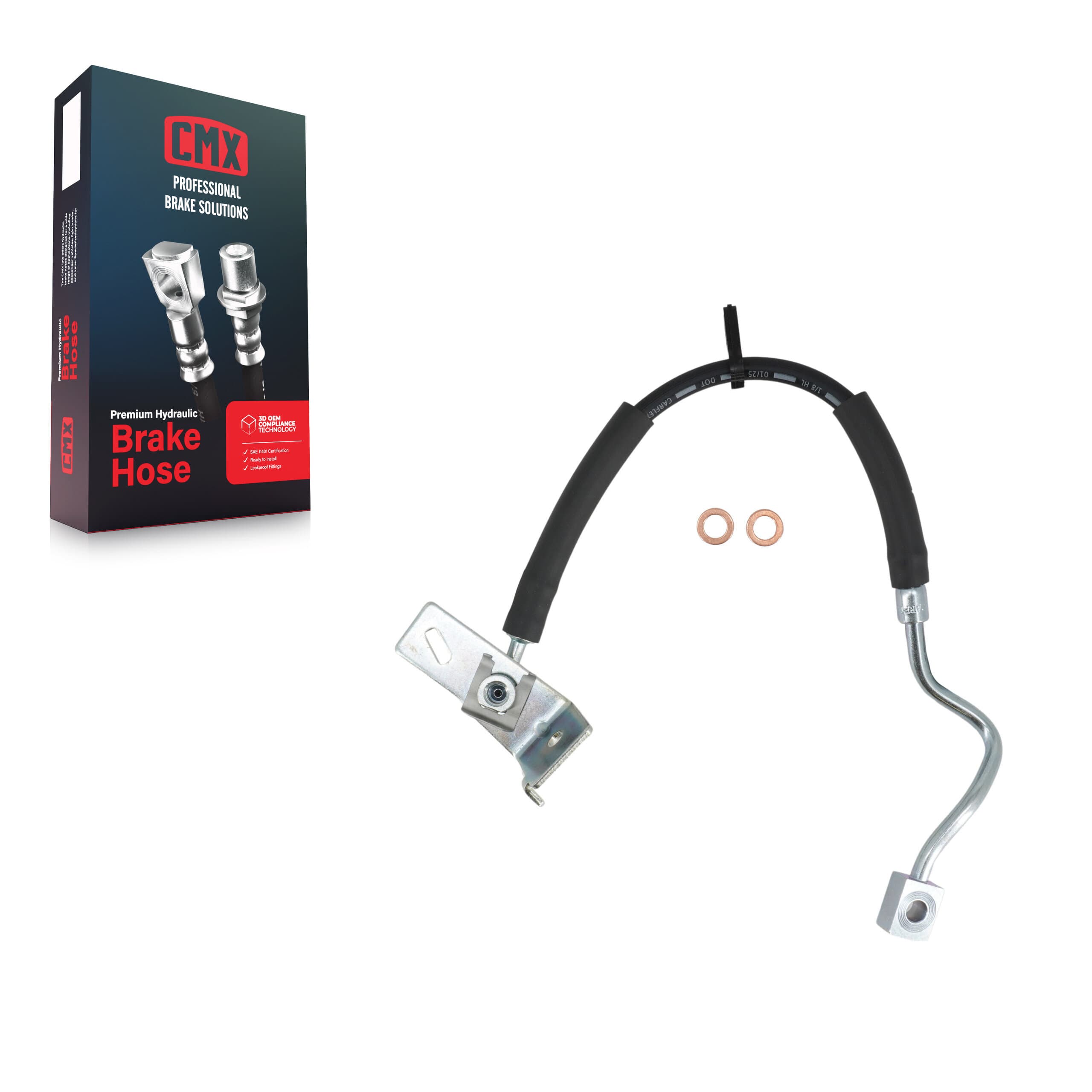 CMX - 12-H621014 - Front Right Brake Hydraulic Hose image 1