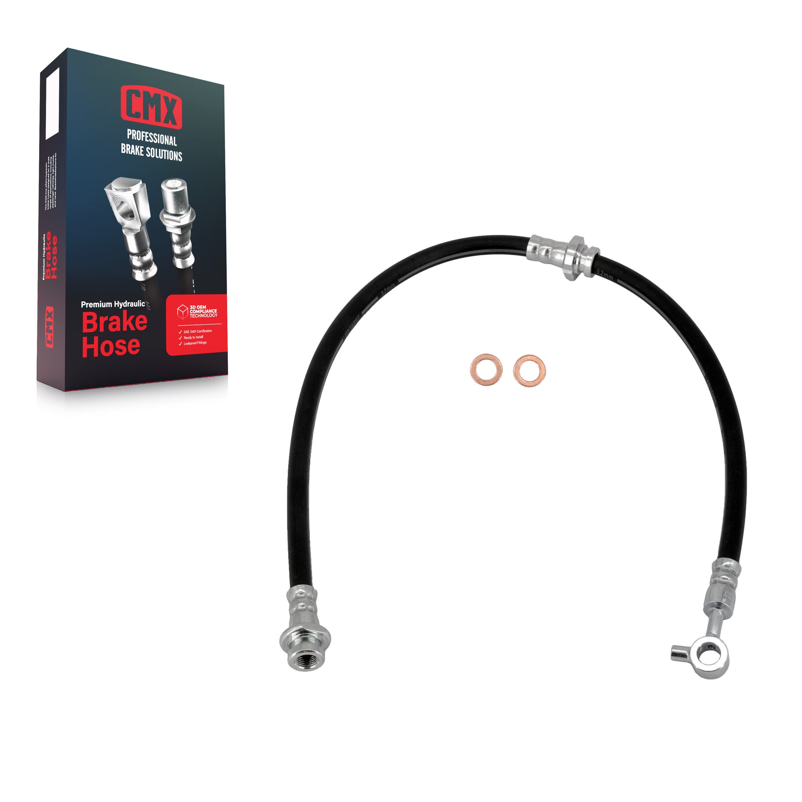 CMX - 12-H621105 - Front Right Brake Hydraulic Hose image 1