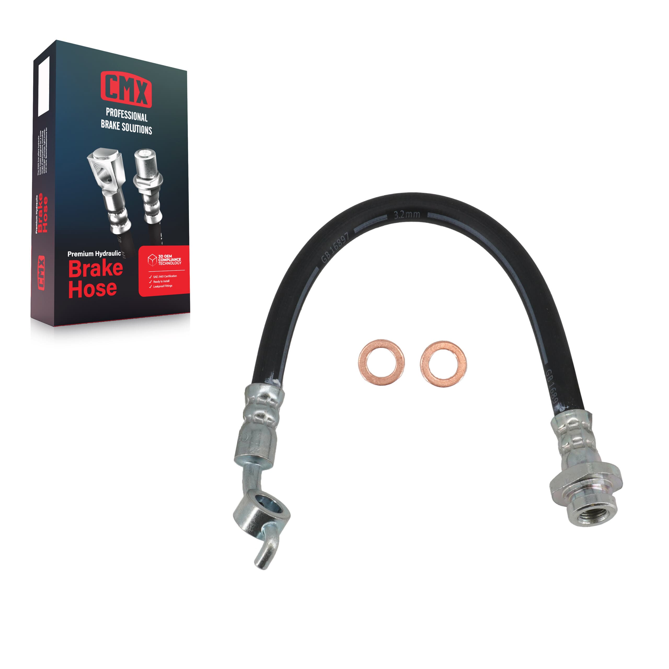 CMX - 12-H621118 - Rear Brake Hydraulic Hose image 1