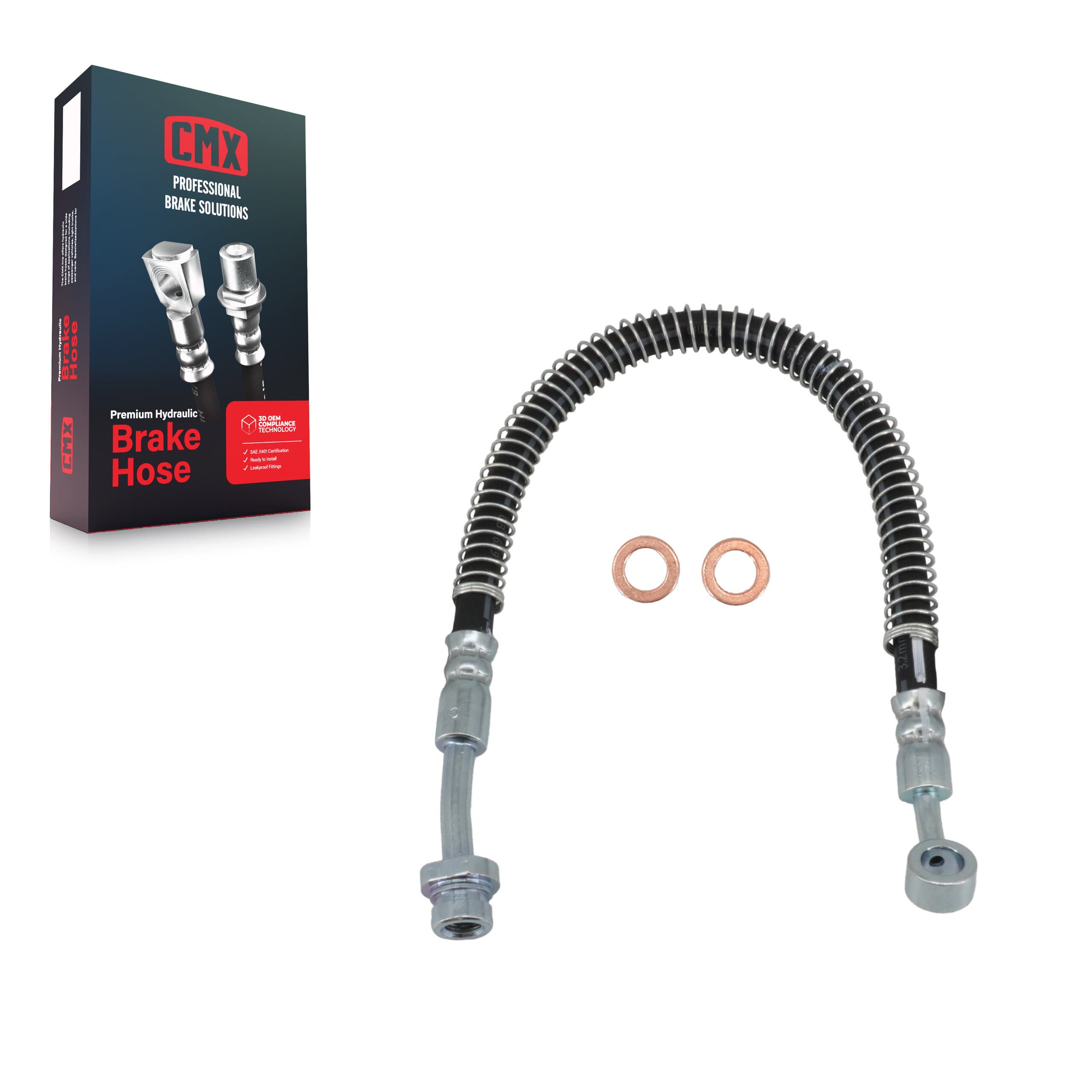 CMX - 12-H621339 - Front Left Brake Hydraulic Hose image 1