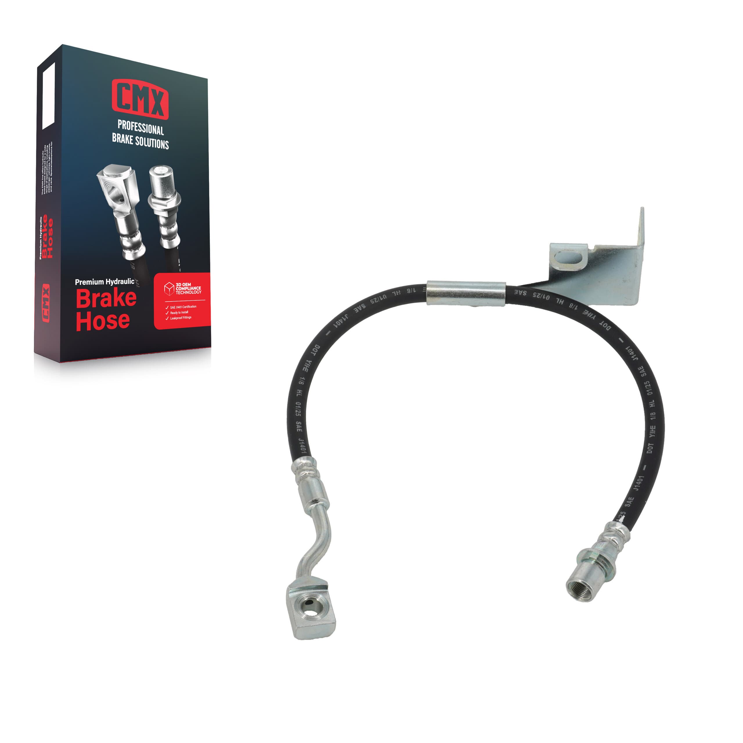 CMX - 12-H621694 - Front Left Brake Hydraulic Hose image 1