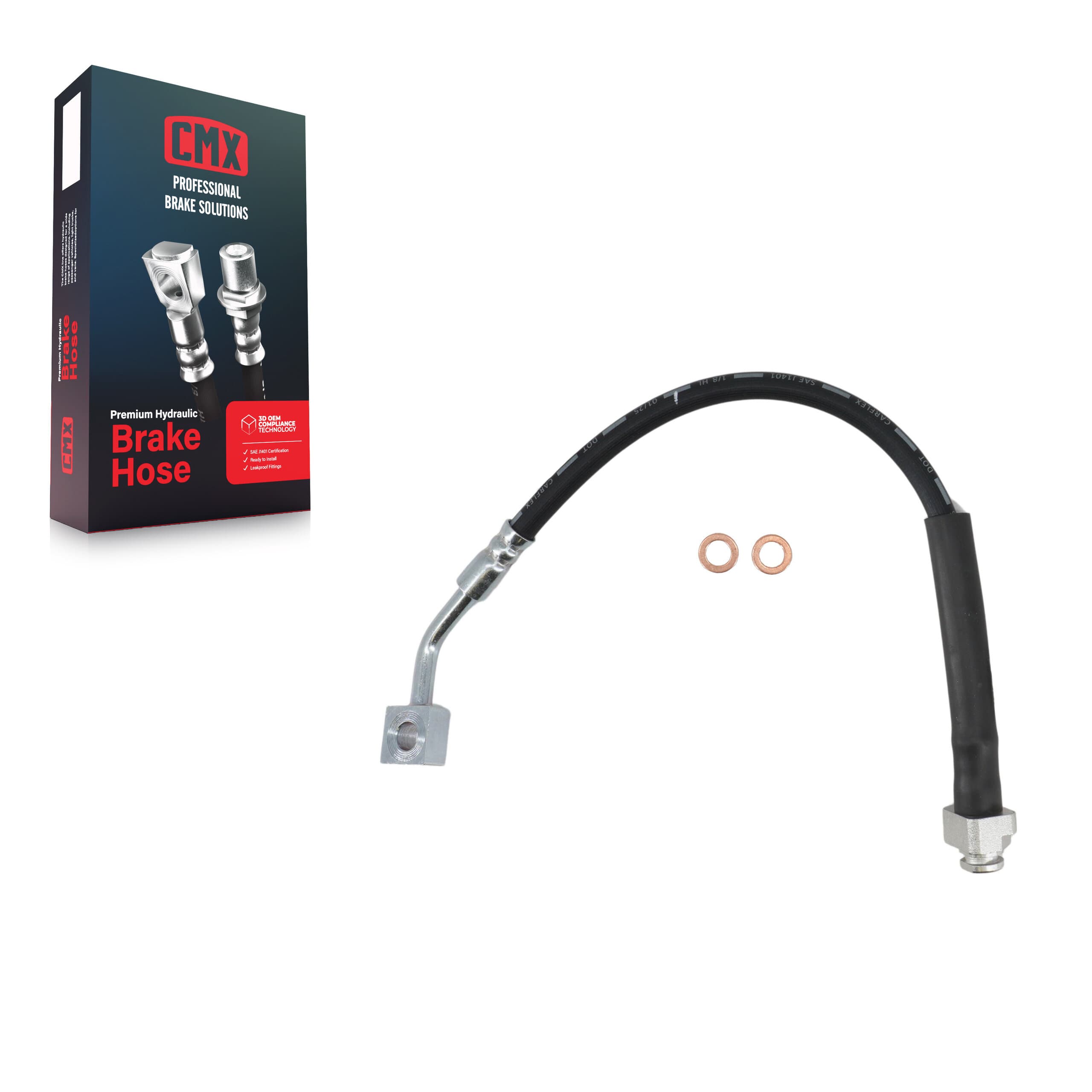 CMX - 12-H621818 - Front Right Brake Hydraulic Hose image 1