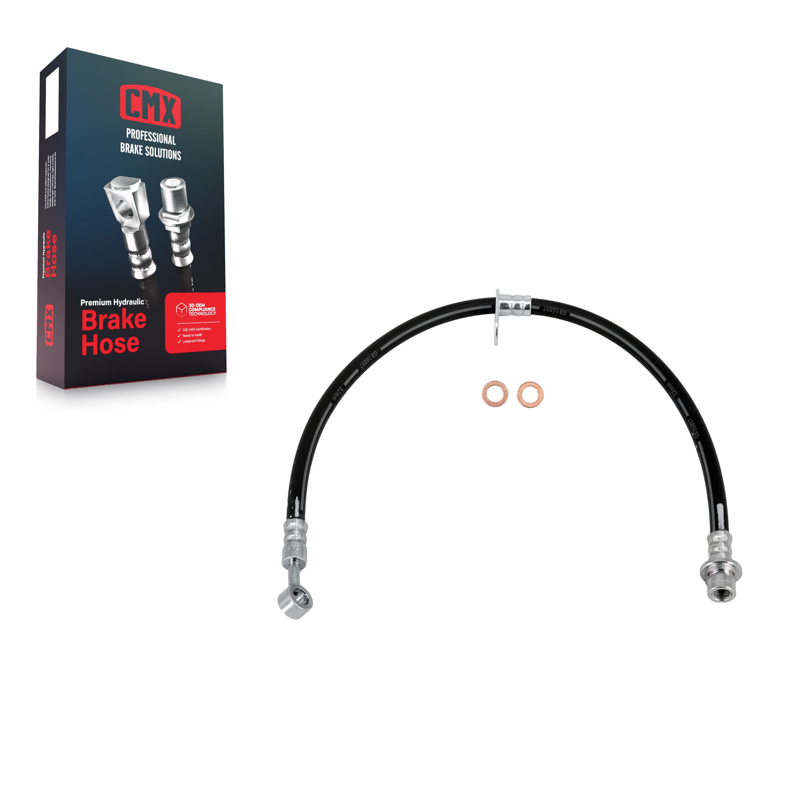 CMX - 12-H621896 - Front Right Brake Hydraulic Hose image 1