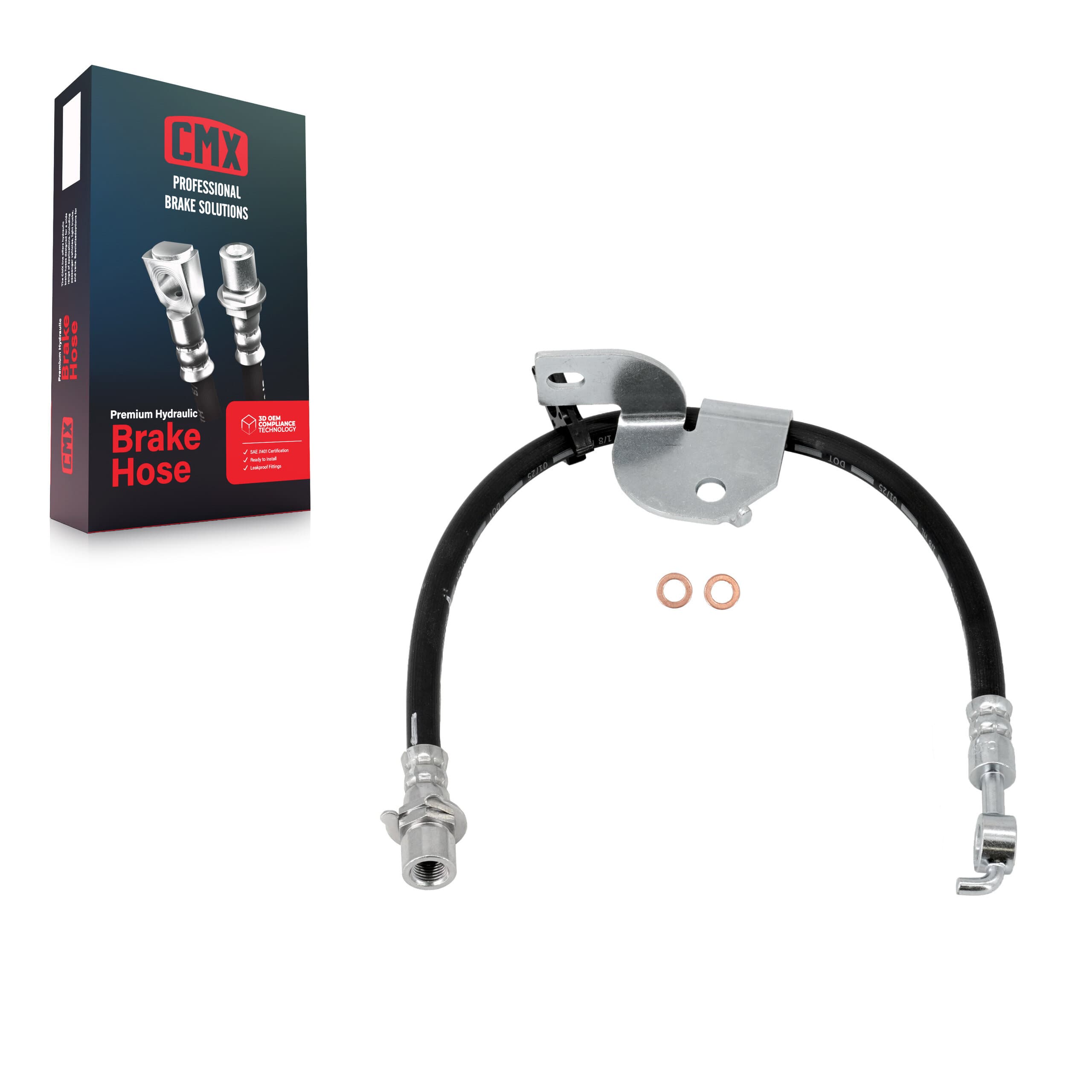 CMX - 12-H621912 - Front Right Brake Hydraulic Hose image 1