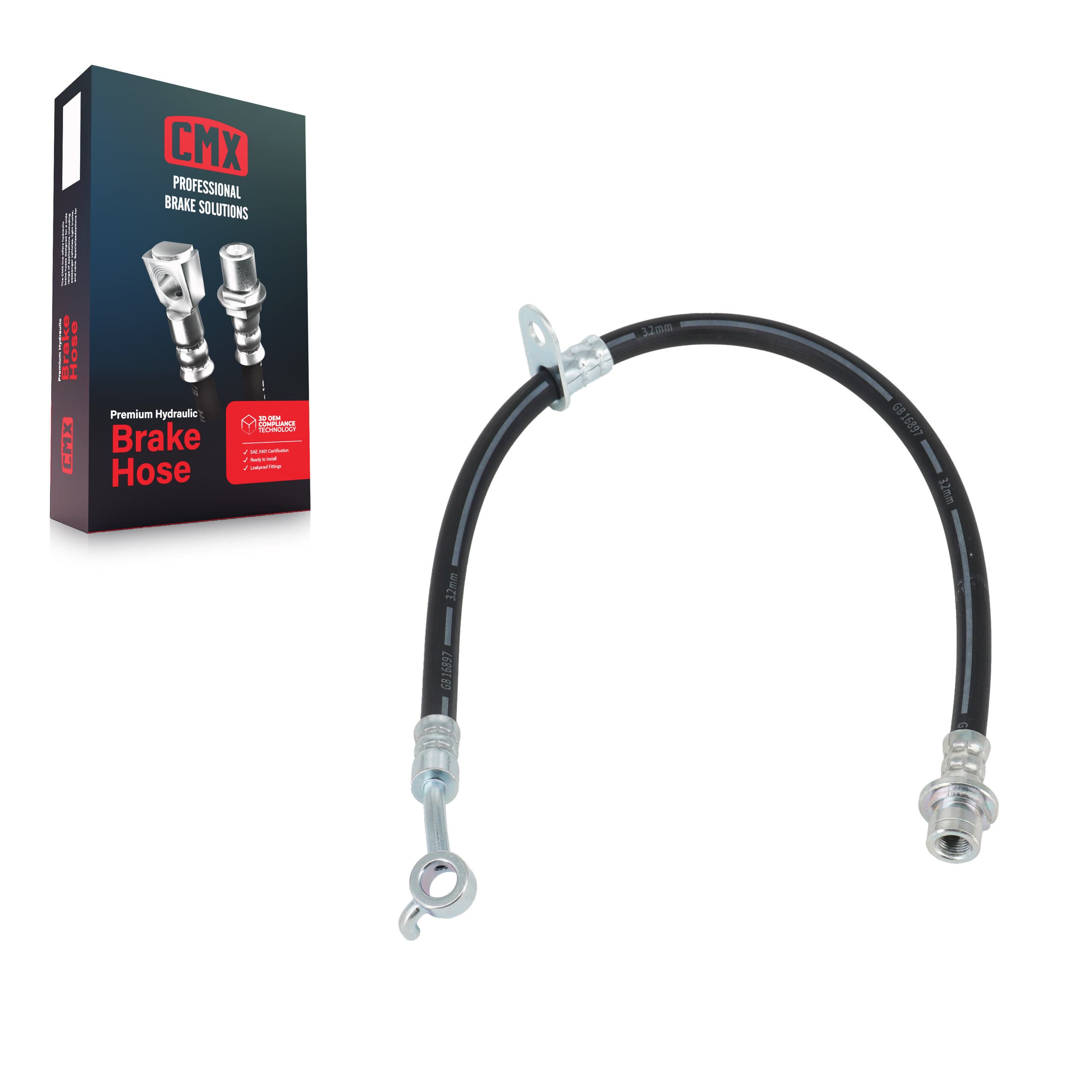 CMX - 12-H621921 - Rear Left Brake Hydraulic Hose image 1