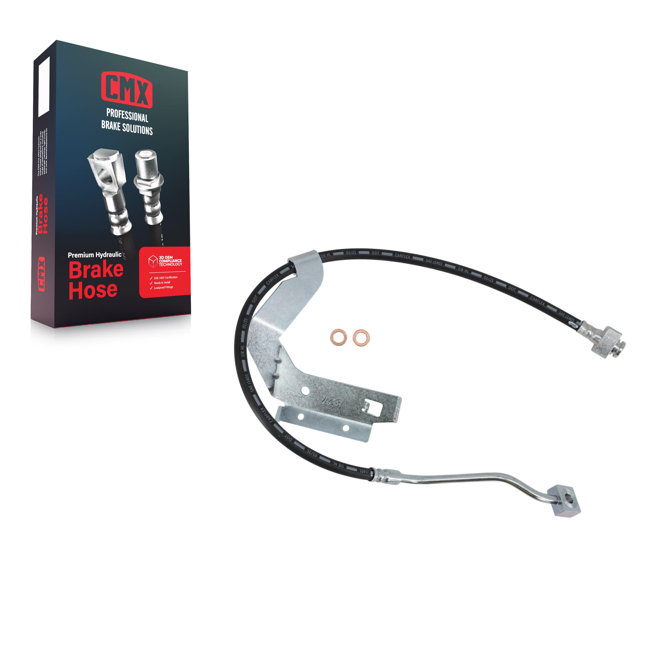 CMX - 12-H622254 - Front Left Brake Hydraulic Hose image 1