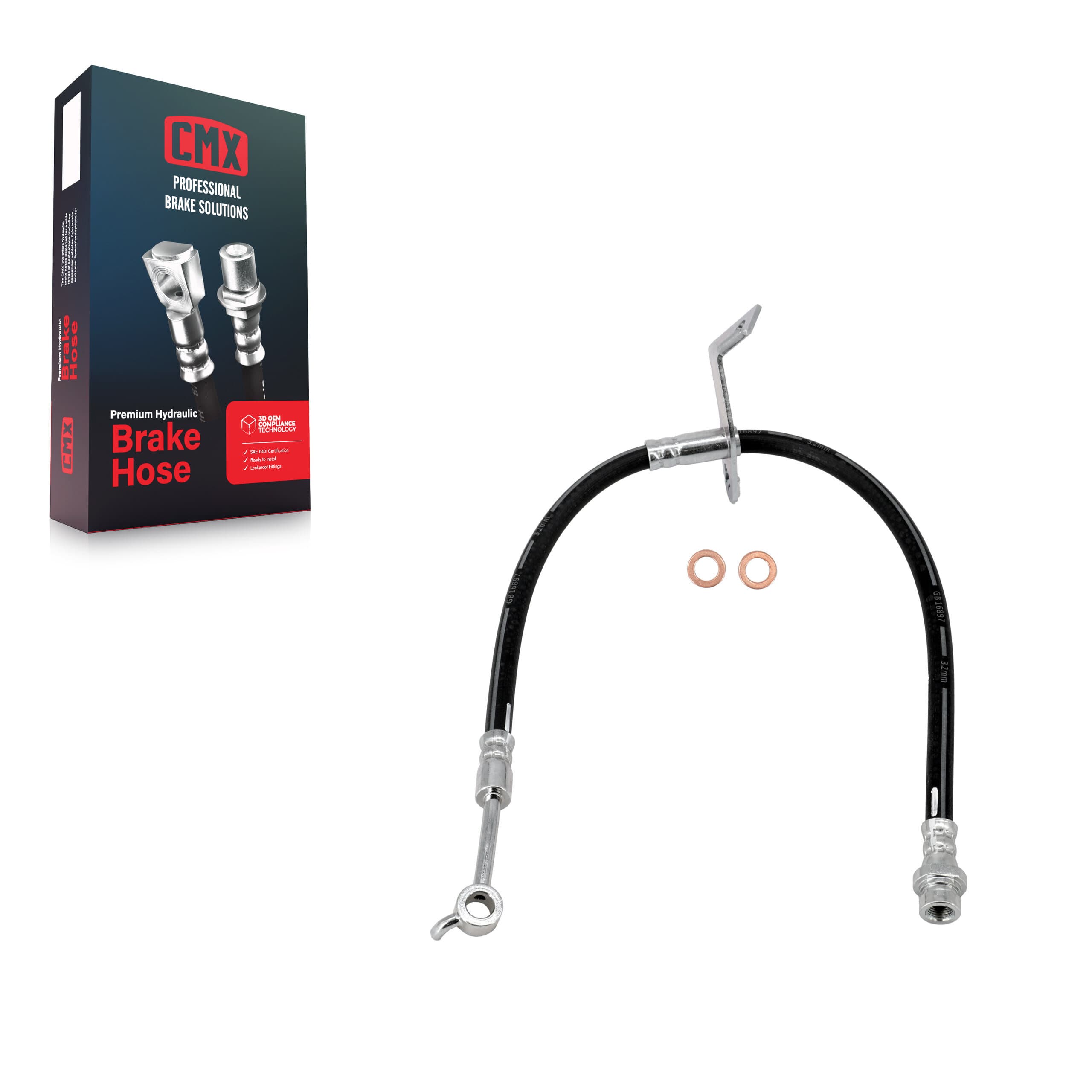 CMX - 12-H622262 - Front Right Brake Hydraulic Hose image 1