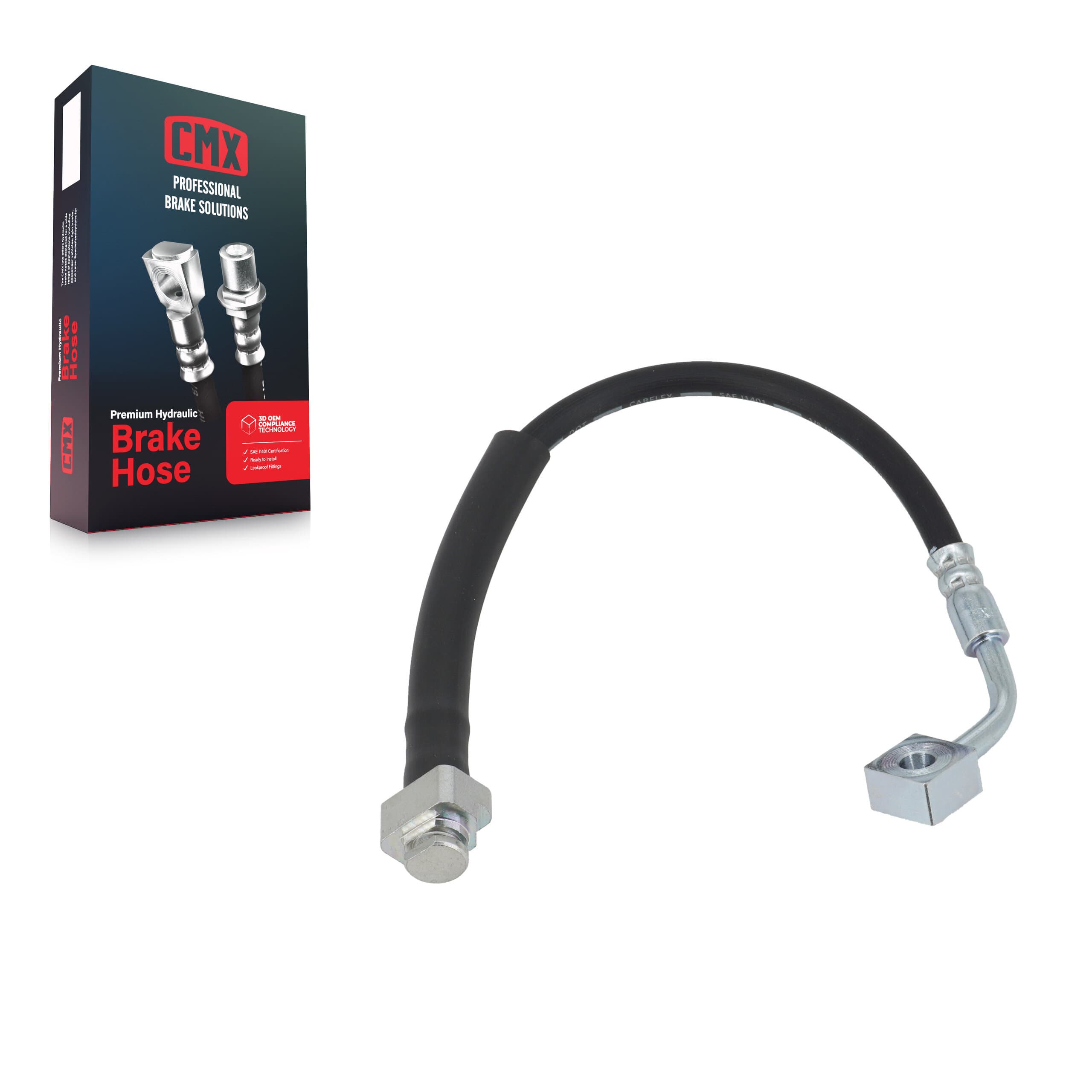 CMX - 12-H622515 - Front Left Brake Hydraulic Hose image 1