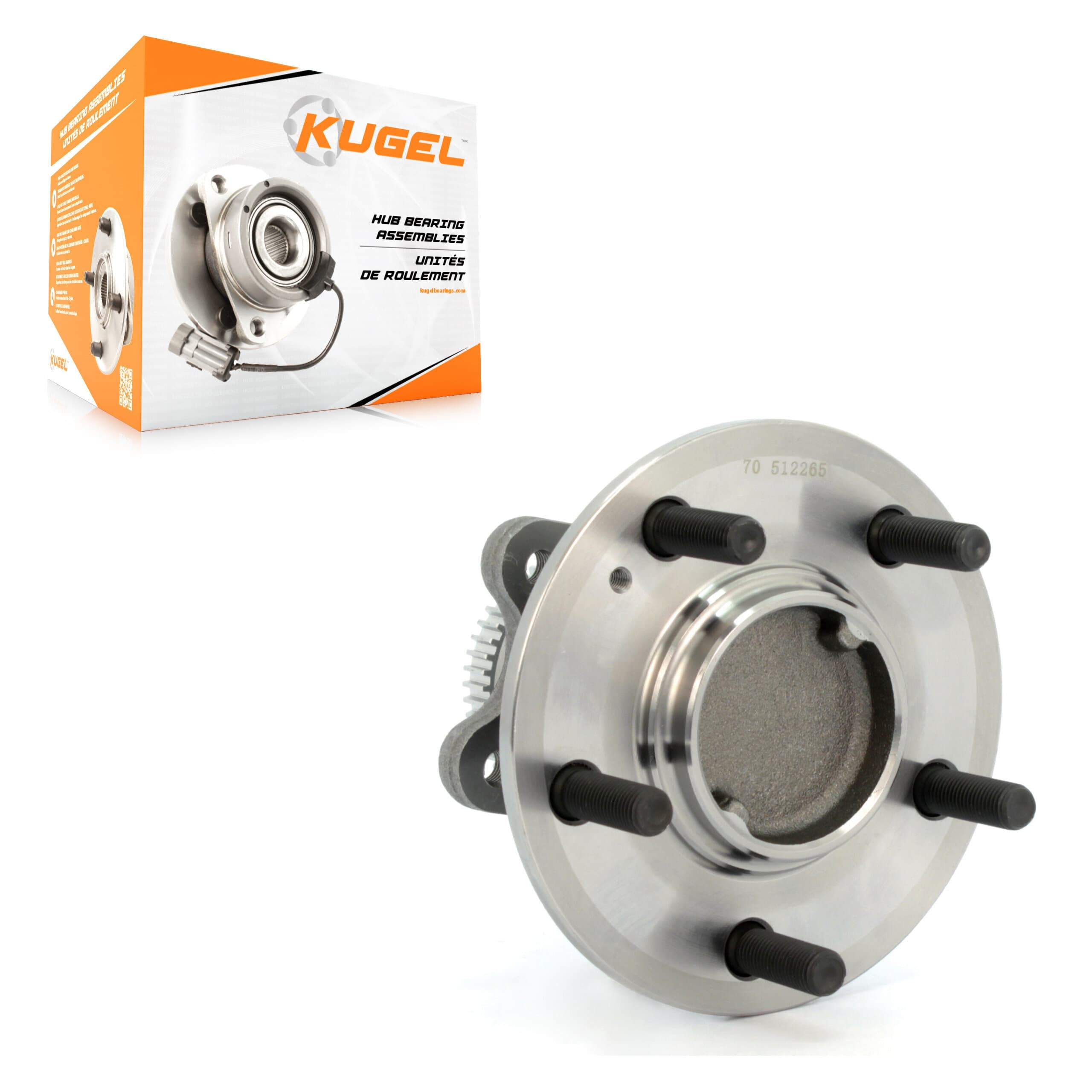 Kugel - 70-512265 - Rear Wheel Bearing and Hub Assembly image 1