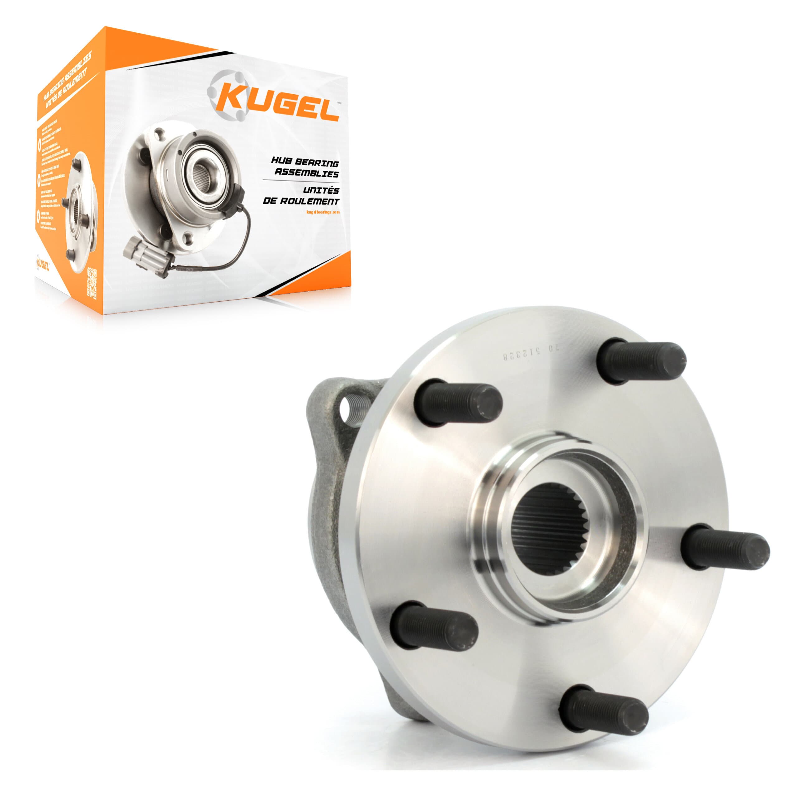 Kugel - 70-512328 - Rear Wheel Bearing and Hub Assembly image 1
