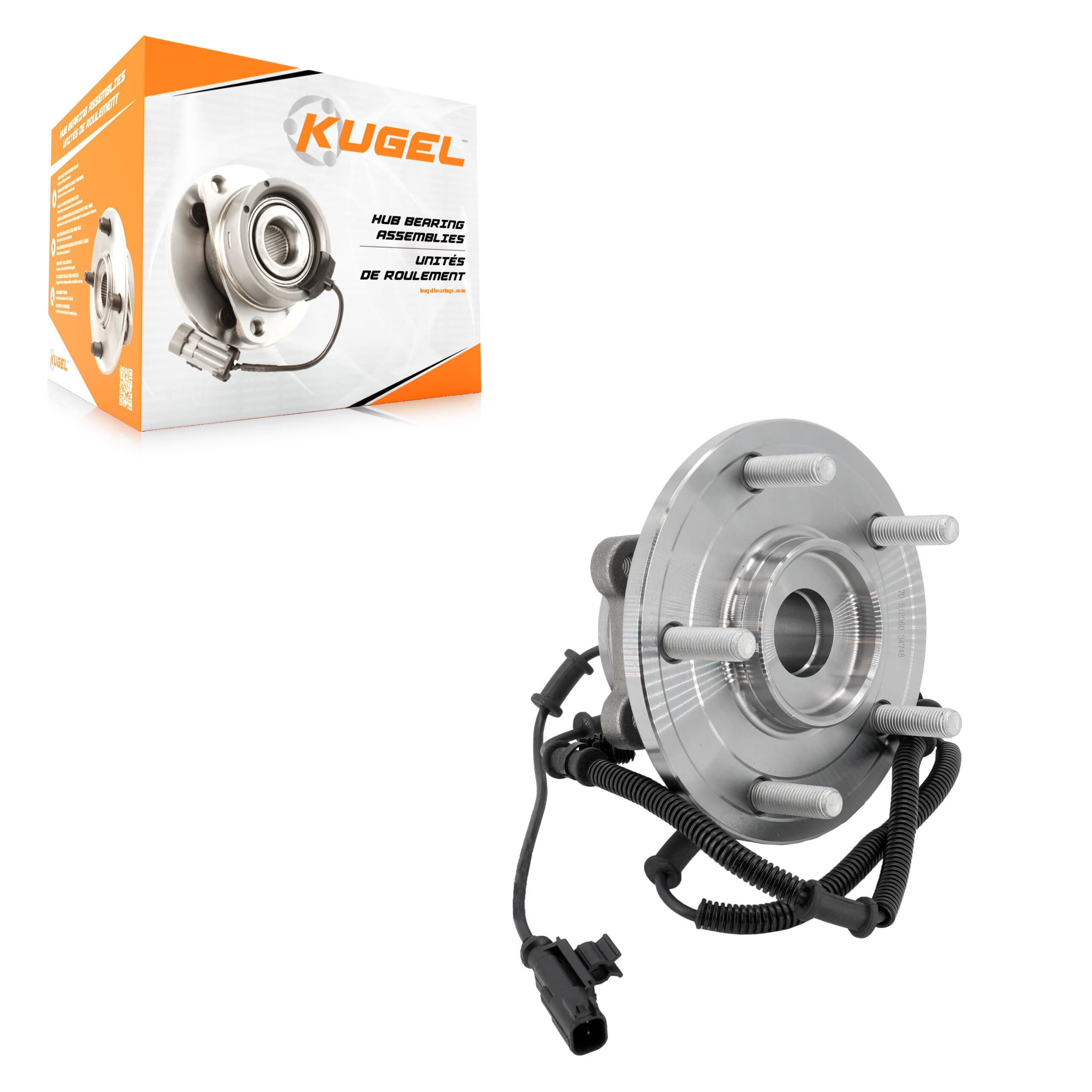 Kugel - 70-512360 - Rear Wheel Bearing and Hub Assembly image 1