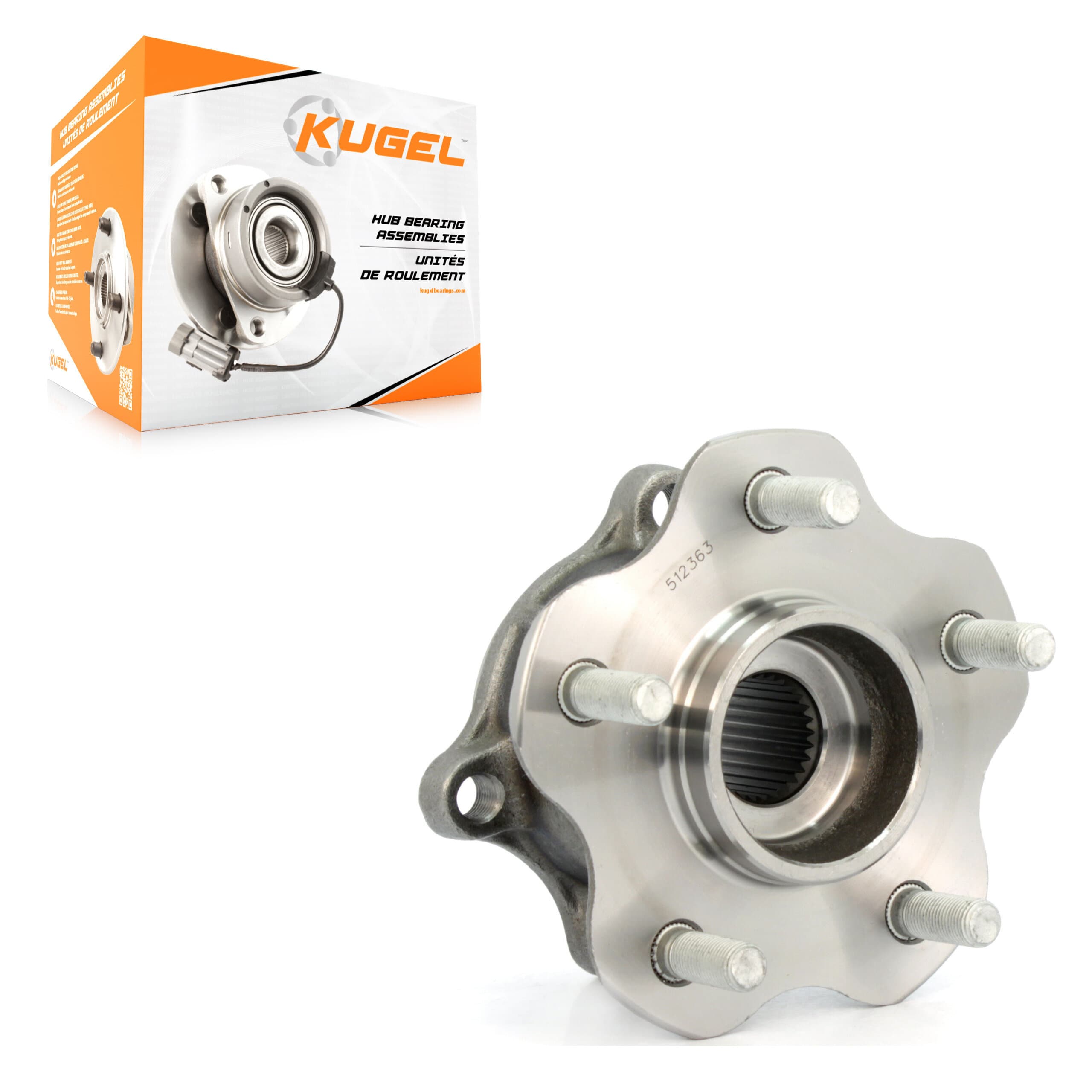 Kugel - 70-512363 - Rear Wheel Bearing and Hub Assembly image 1