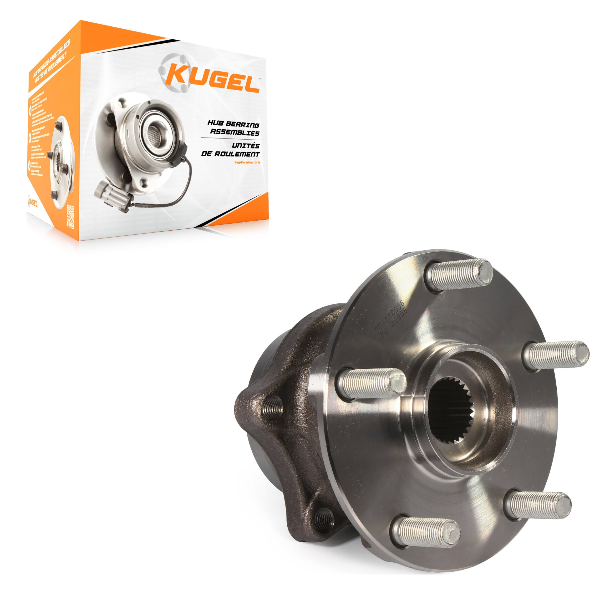 Kugel - 70-512536 - Rear Wheel Bearing and Hub Assembly image 1