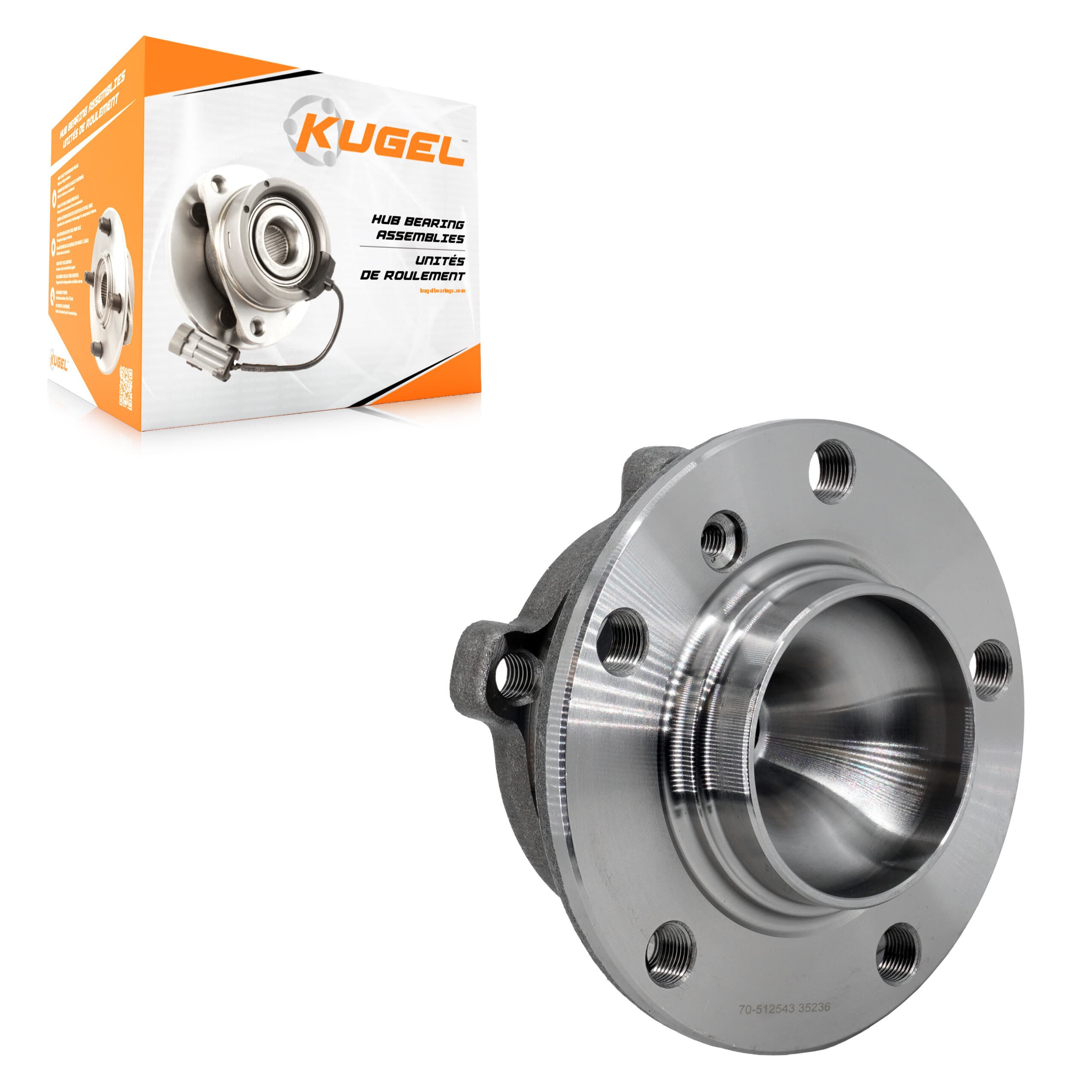 Kugel - 70-512543 - Rear Wheel Bearing and Hub Assembly image 1