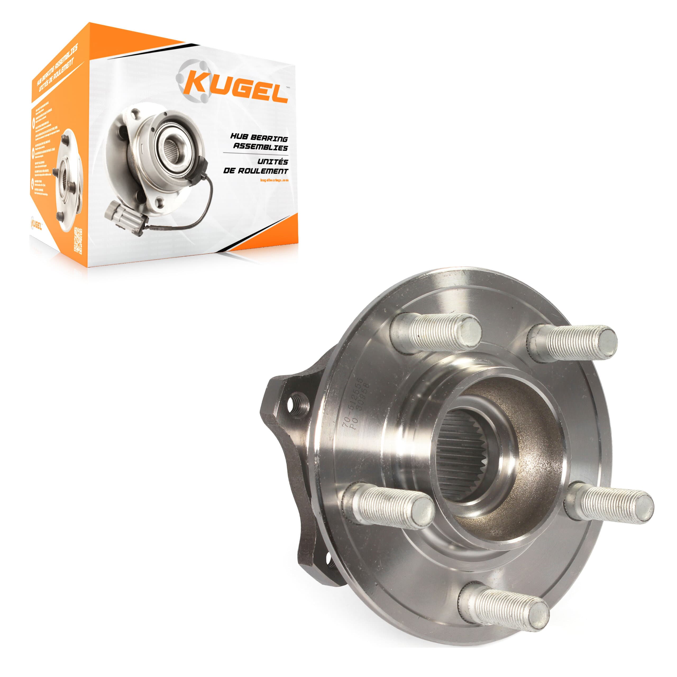 Kugel - 70-512555 - Rear Wheel Bearing and Hub Assembly image 1