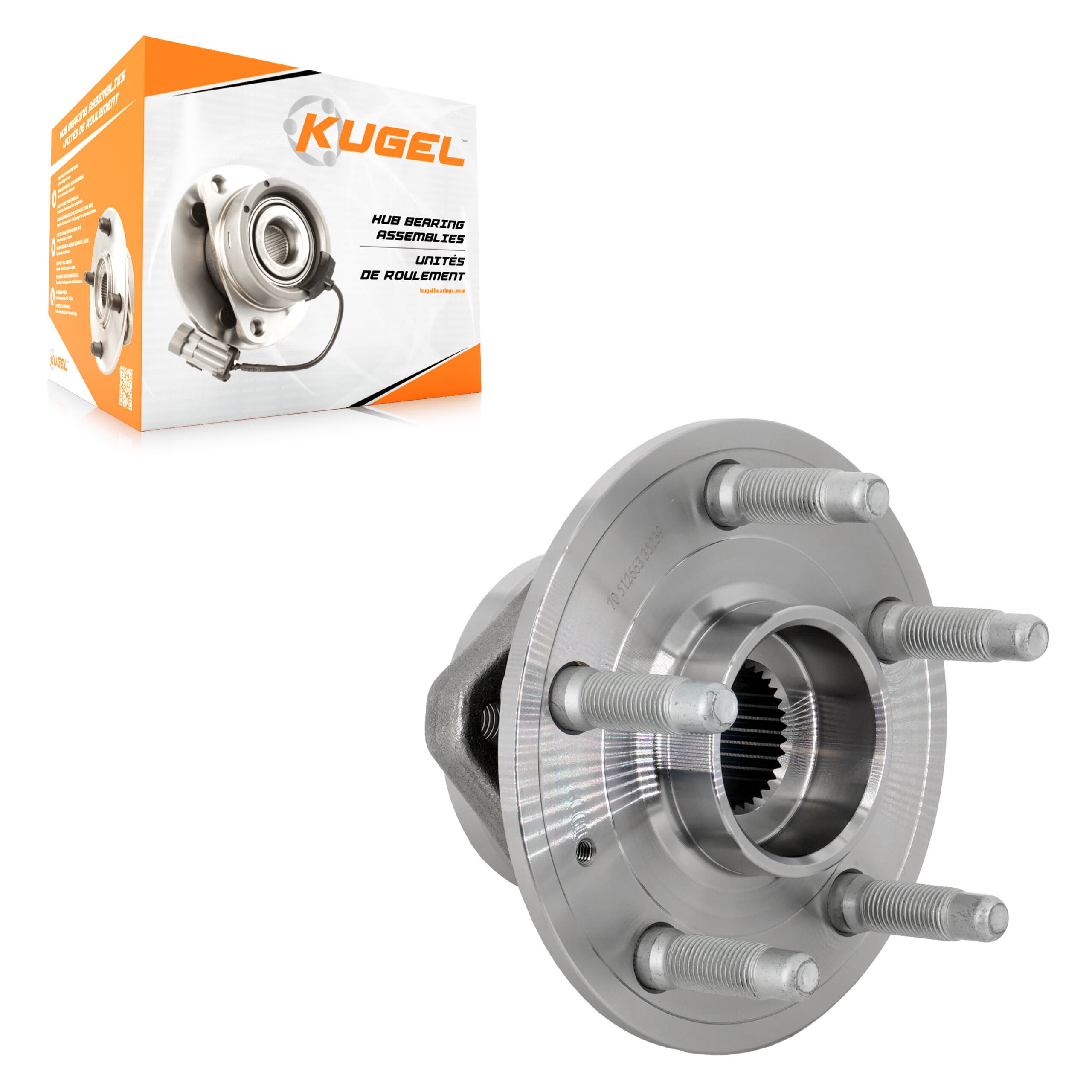 Kugel - 70-512663 - Rear Wheel Bearing and Hub Assembly image 1