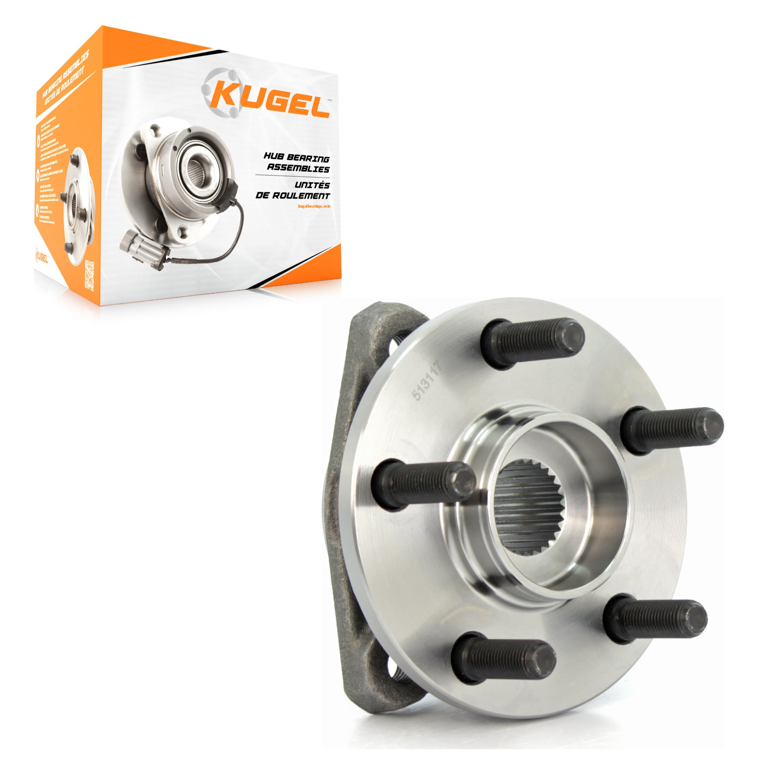 Kugel - 70-513117 - Front Wheel Bearing and Hub Assembly image 1