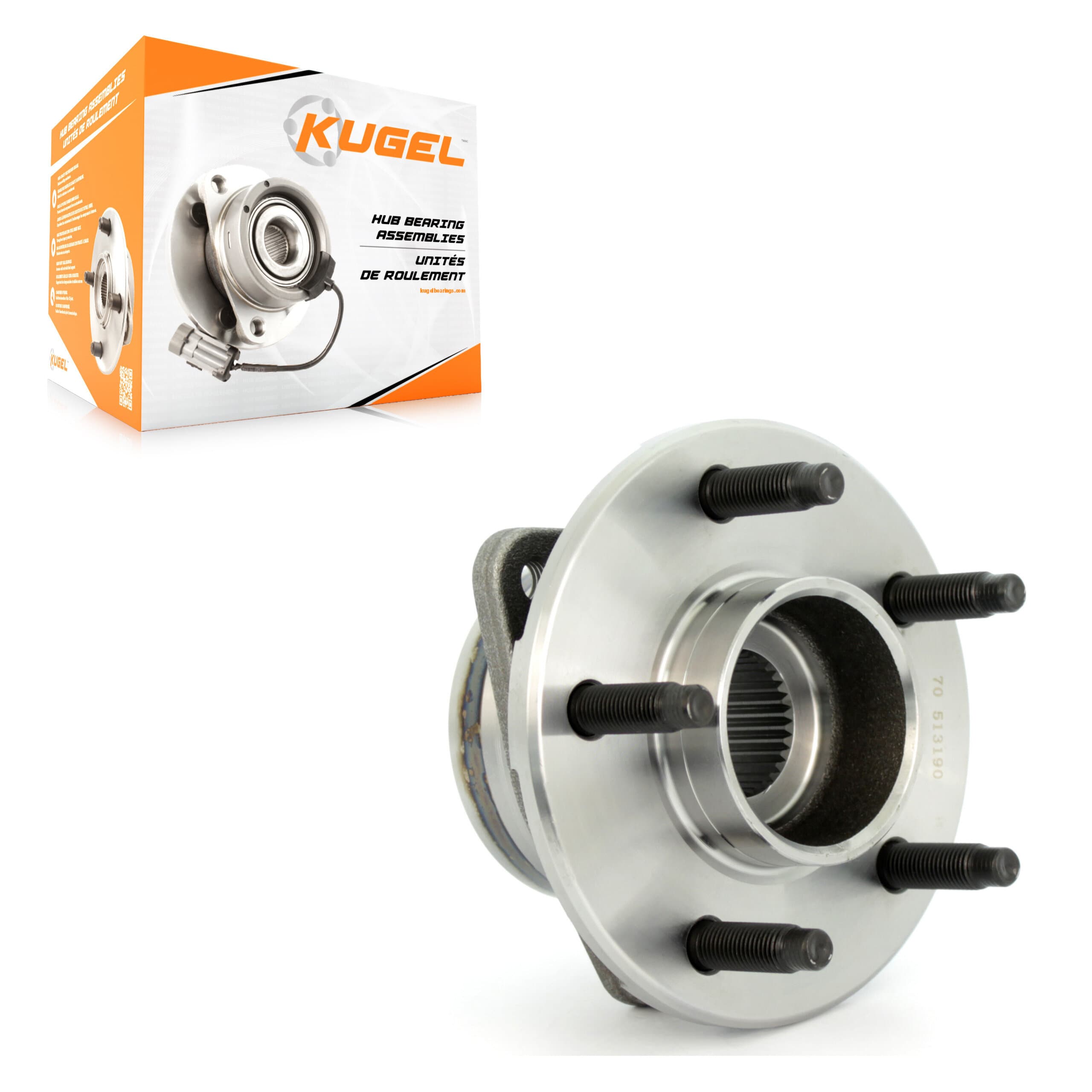 Kugel - 70-513190 - Front Wheel Bearing and Hub Assembly image 1