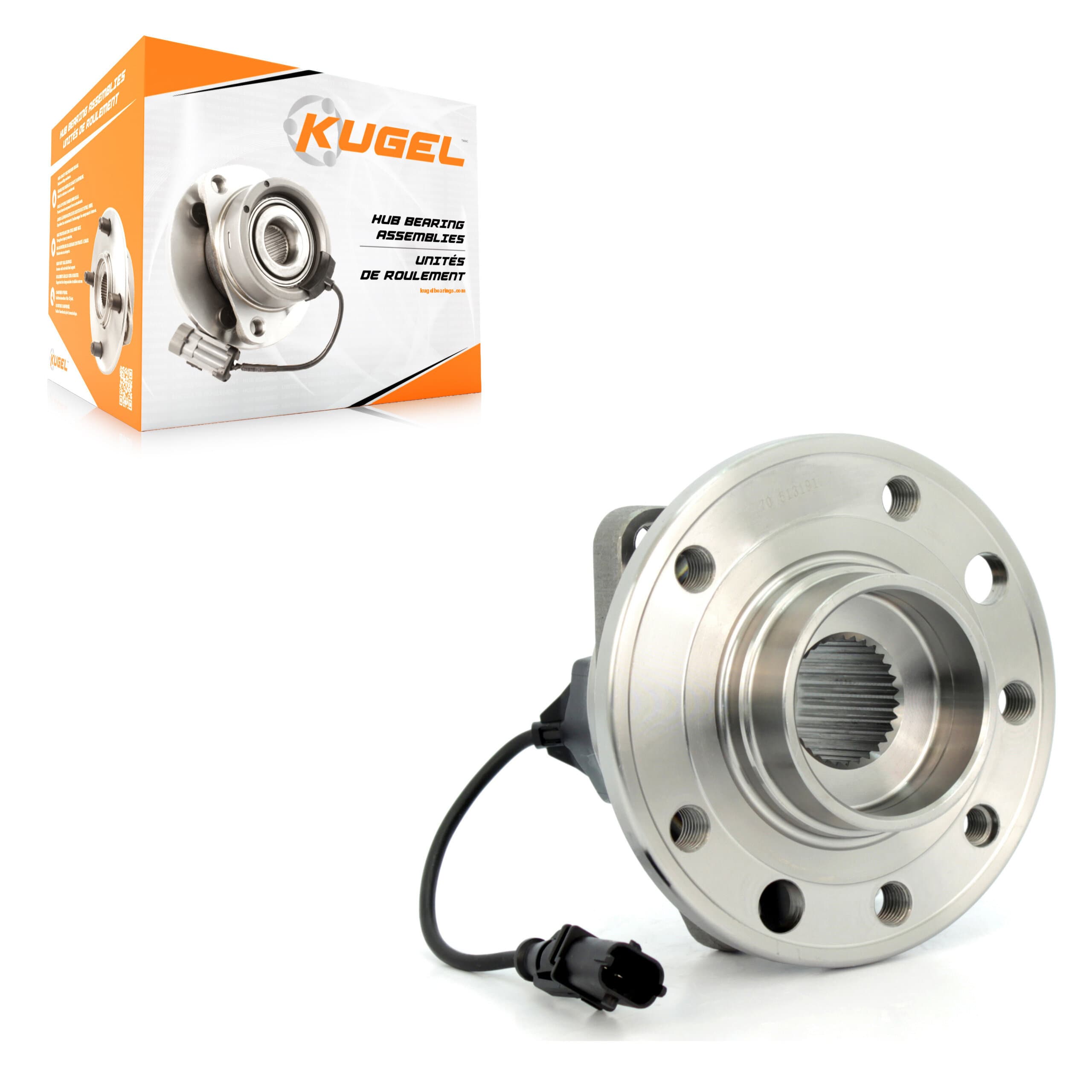 Kugel - 70-513191 - Front Wheel Bearing and Hub Assembly image 1