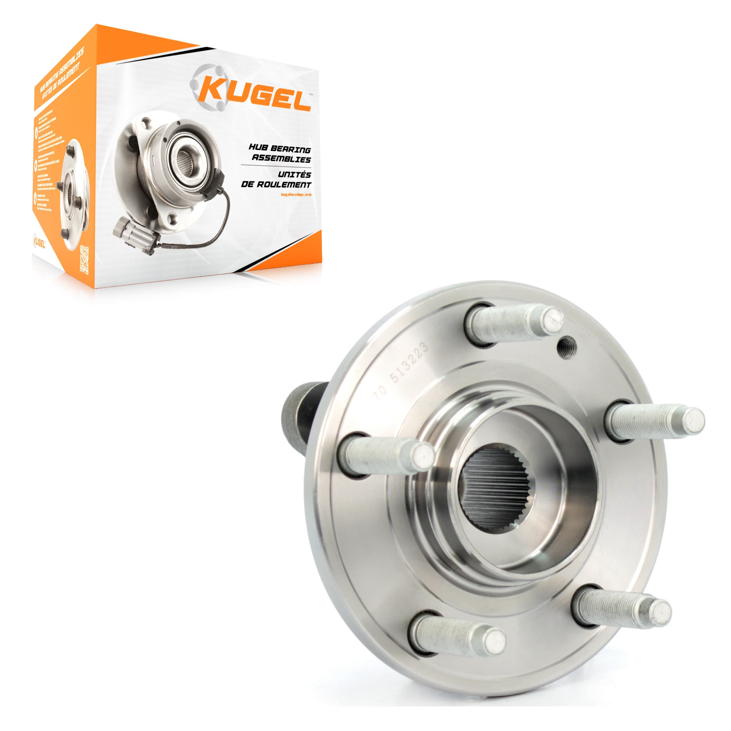 Kugel - 70-513223 - Front Wheel Bearing and Hub Assembly image 1