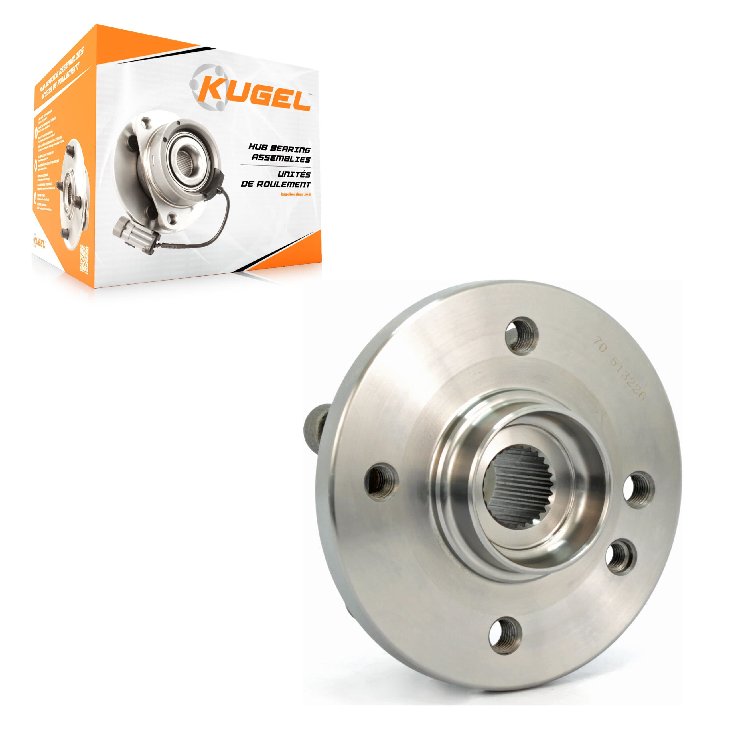 Kugel - 70-513226 - Front Wheel Bearing and Hub Assembly image 1