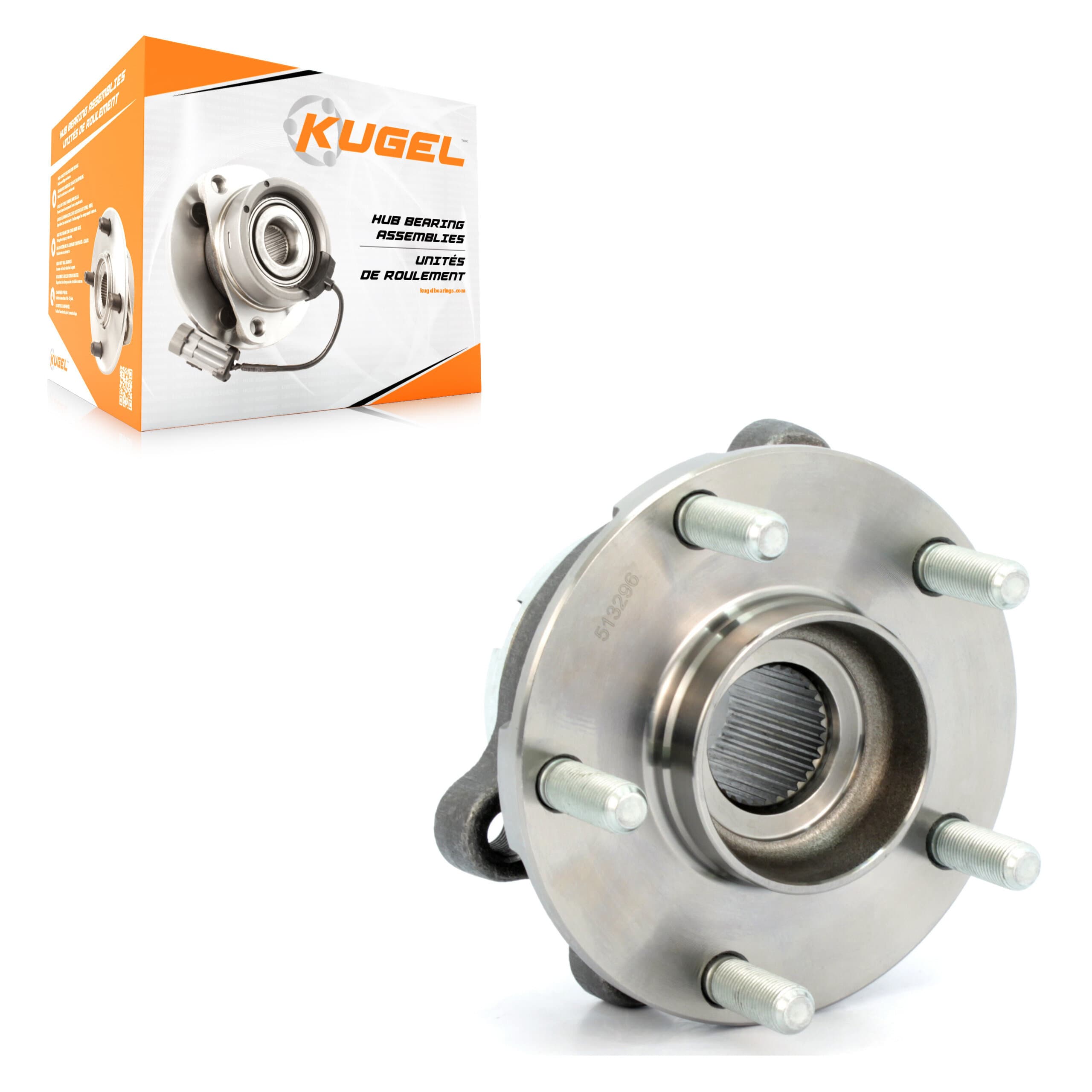 Kugel - 70-513296 - Front Wheel Bearing and Hub Assembly image 1