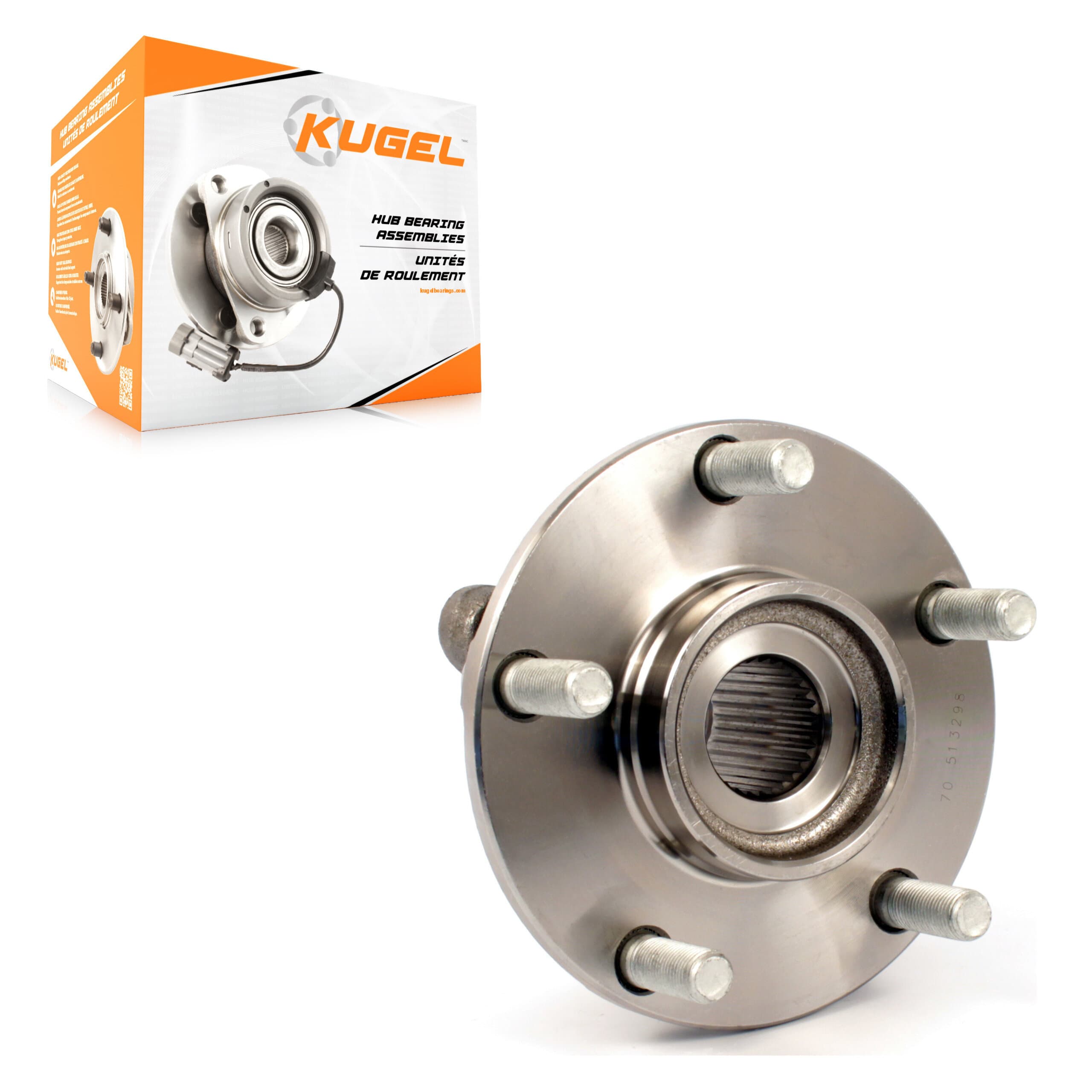 Kugel - 70-513298 - Front Wheel Bearing and Hub Assembly image 1
