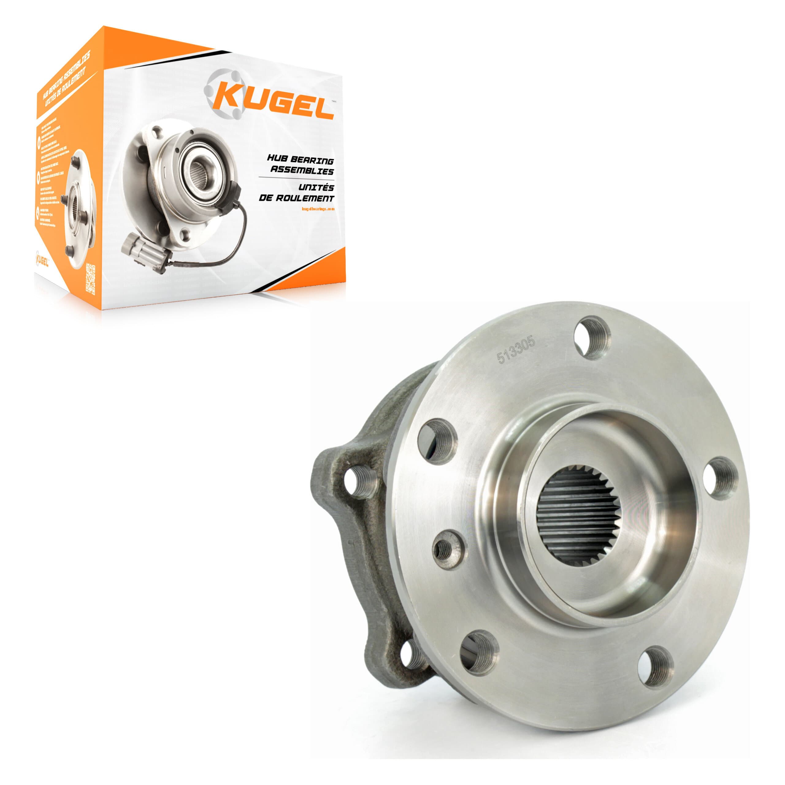 Kugel - 70-513305 - Front Wheel Bearing and Hub Assembly image 1