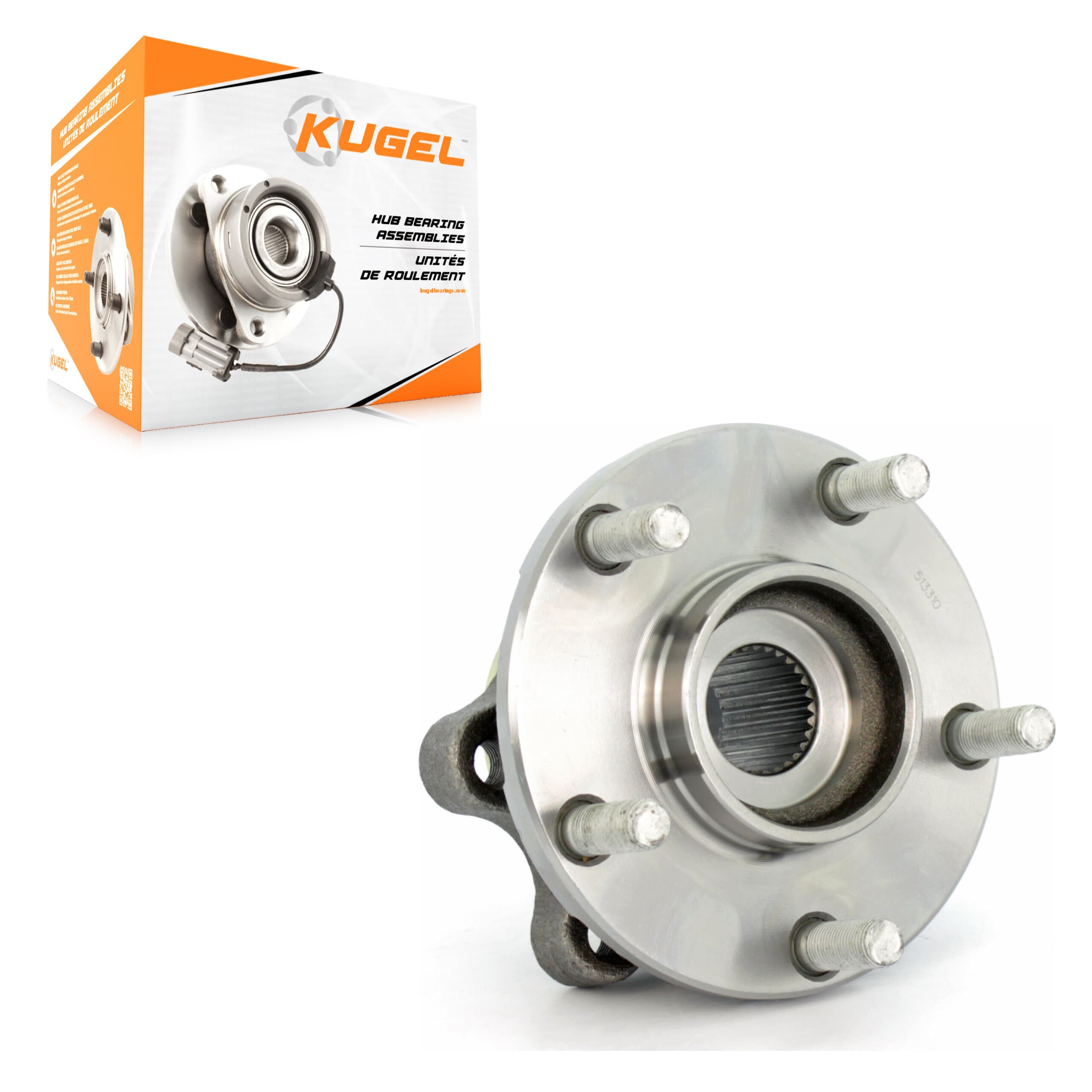 Kugel - 70-513310 - Front Wheel Bearing and Hub Assembly image 1